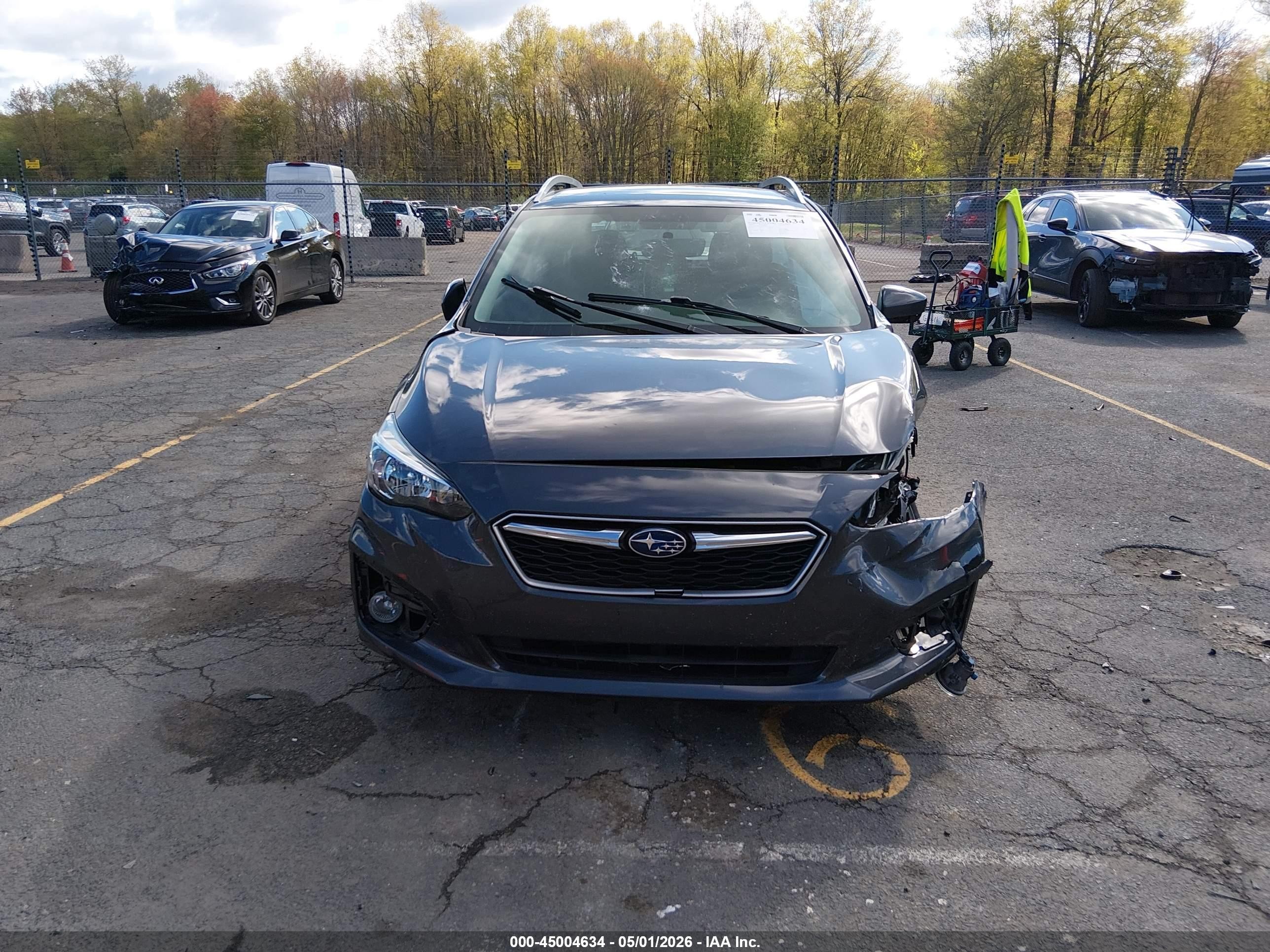 2019 Subaru Impreza 2.0i Premium Gray vin: 4S3GTAD61K3755895