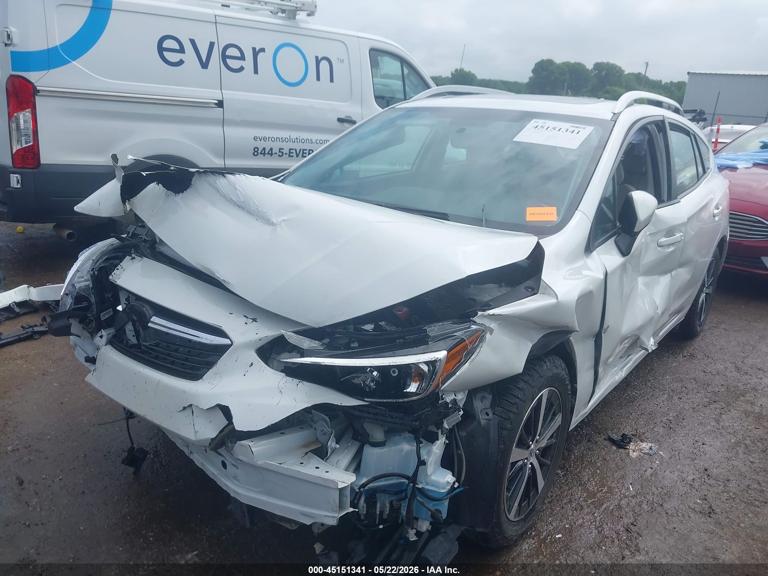2021 Subaru Impreza Premium 5-door White vin: 4S3GTAD61M3715402