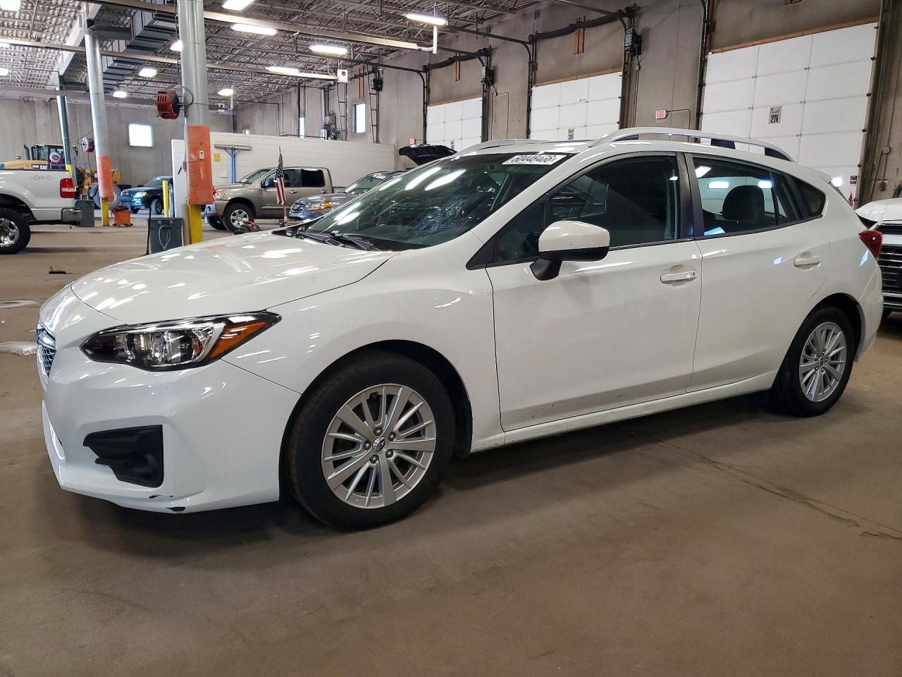 2018 Subaru Impreza Premium Plus White vin: 4S3GTAD62J3720345