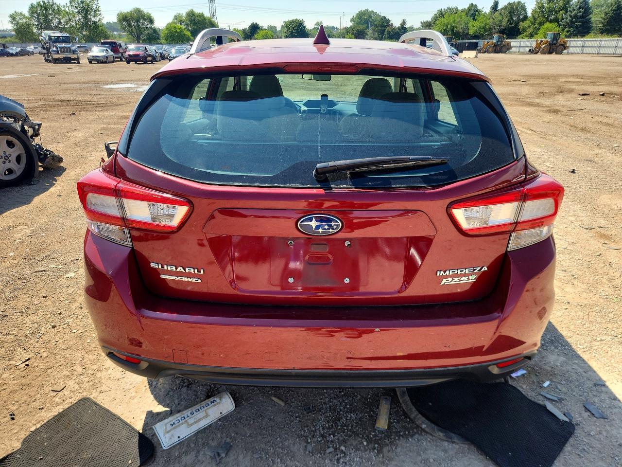 2017 Subaru Impreza Premium Plus Red vin: 4S3GTAD69H3707621