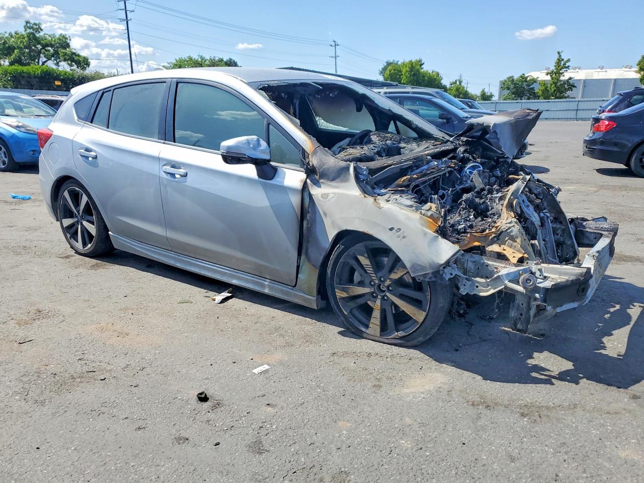 2019 Subaru Impreza Sport Silver vin: 4S3GTAJ6XK3748383