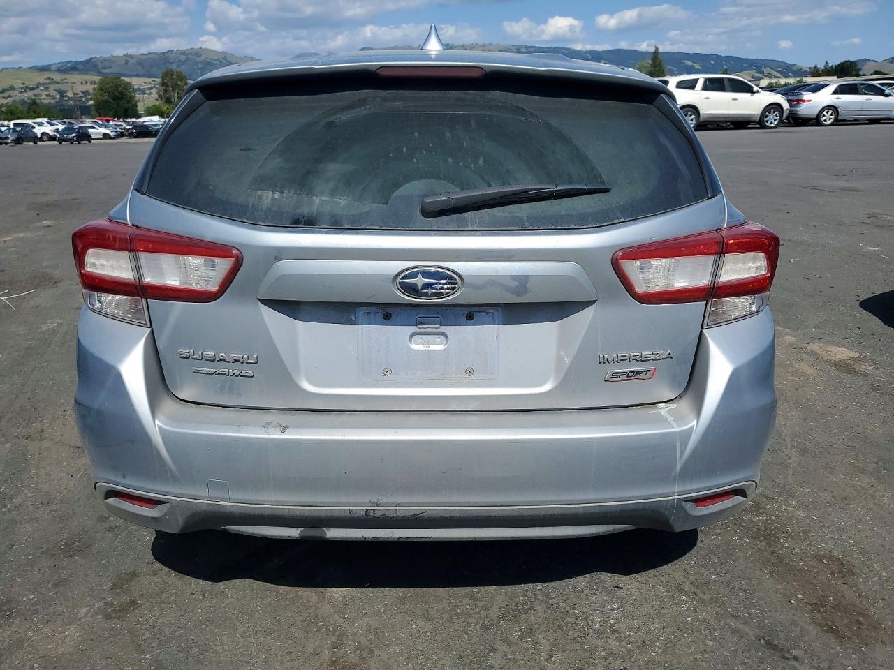 2019 Subaru Impreza Sport Silver vin: 4S3GTAJ6XK3748383