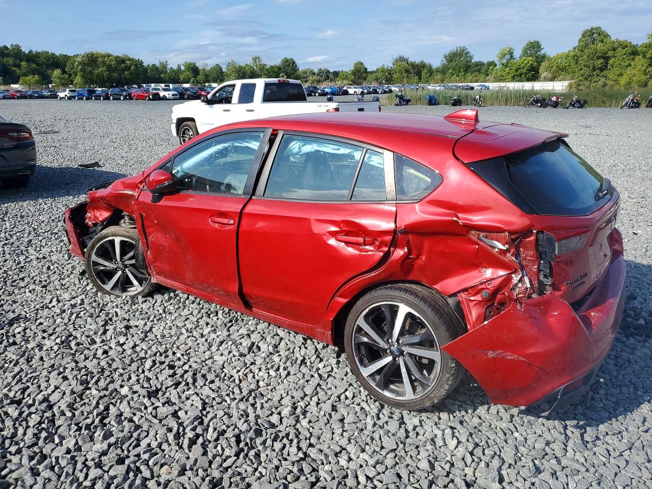 2023 Subaru Impreza Sport Red vin: 4S3GTAL60P3712917
