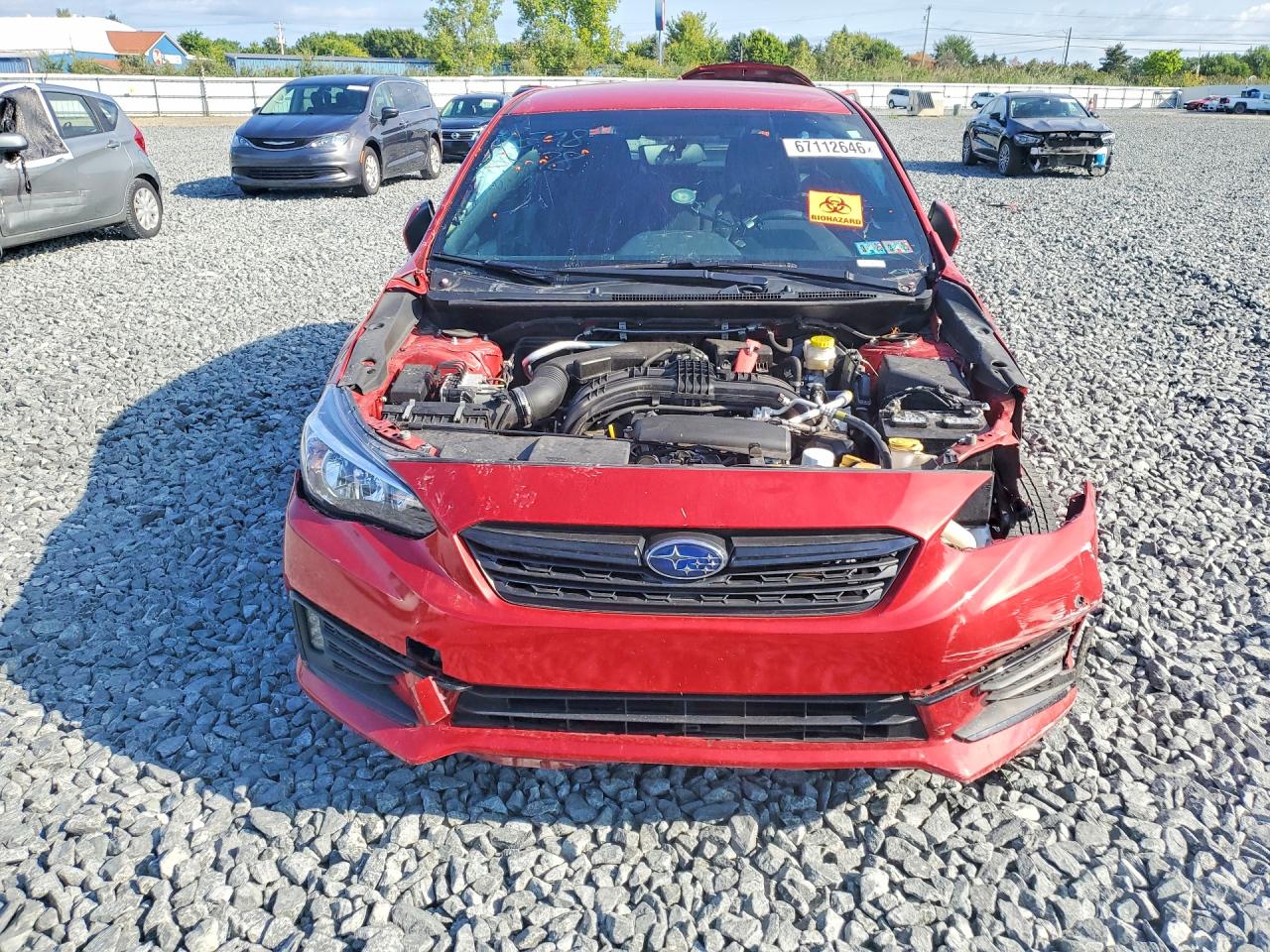 2023 Subaru Impreza Sport Red vin: 4S3GTAL60P3712917