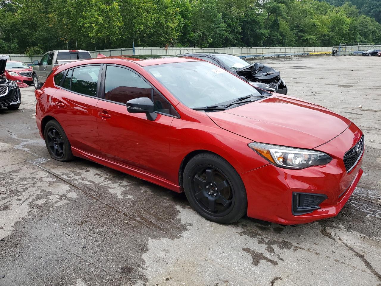 2017 Subaru Impreza Sport Red vin: 4S3GTAL61H3700177