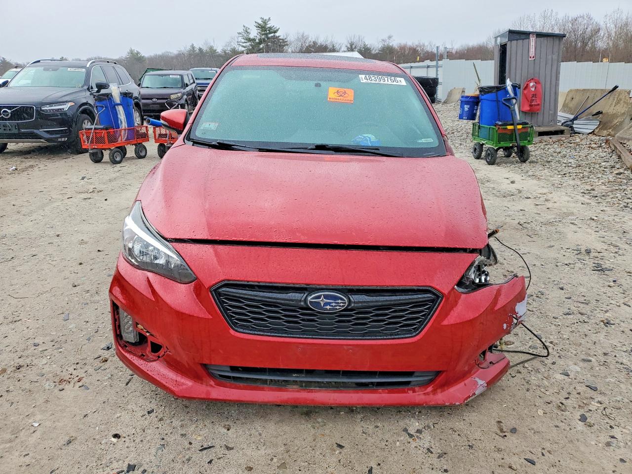 2017 Subaru Impreza Sport Red vin: 4S3GTAL63H3700715