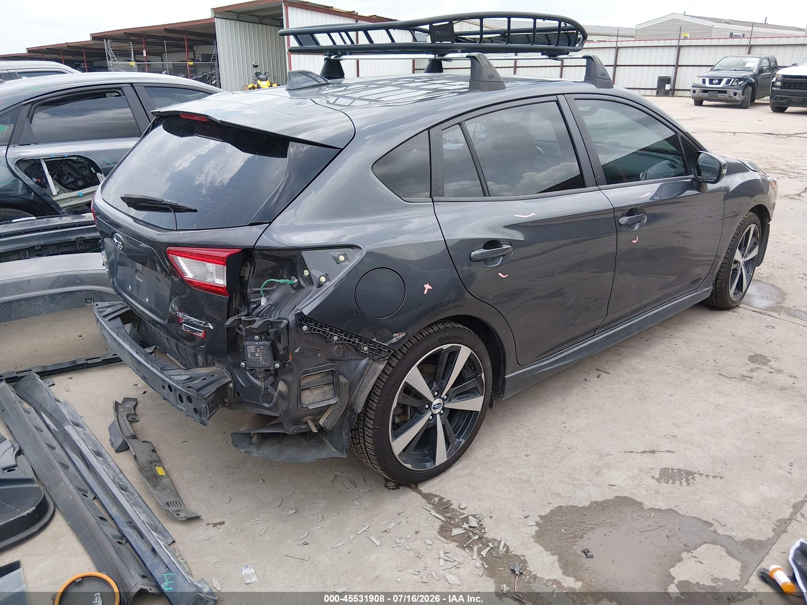 2018 Subaru Impreza 2.0i Sport Gray vin: 4S3GTAL6XJ3713287