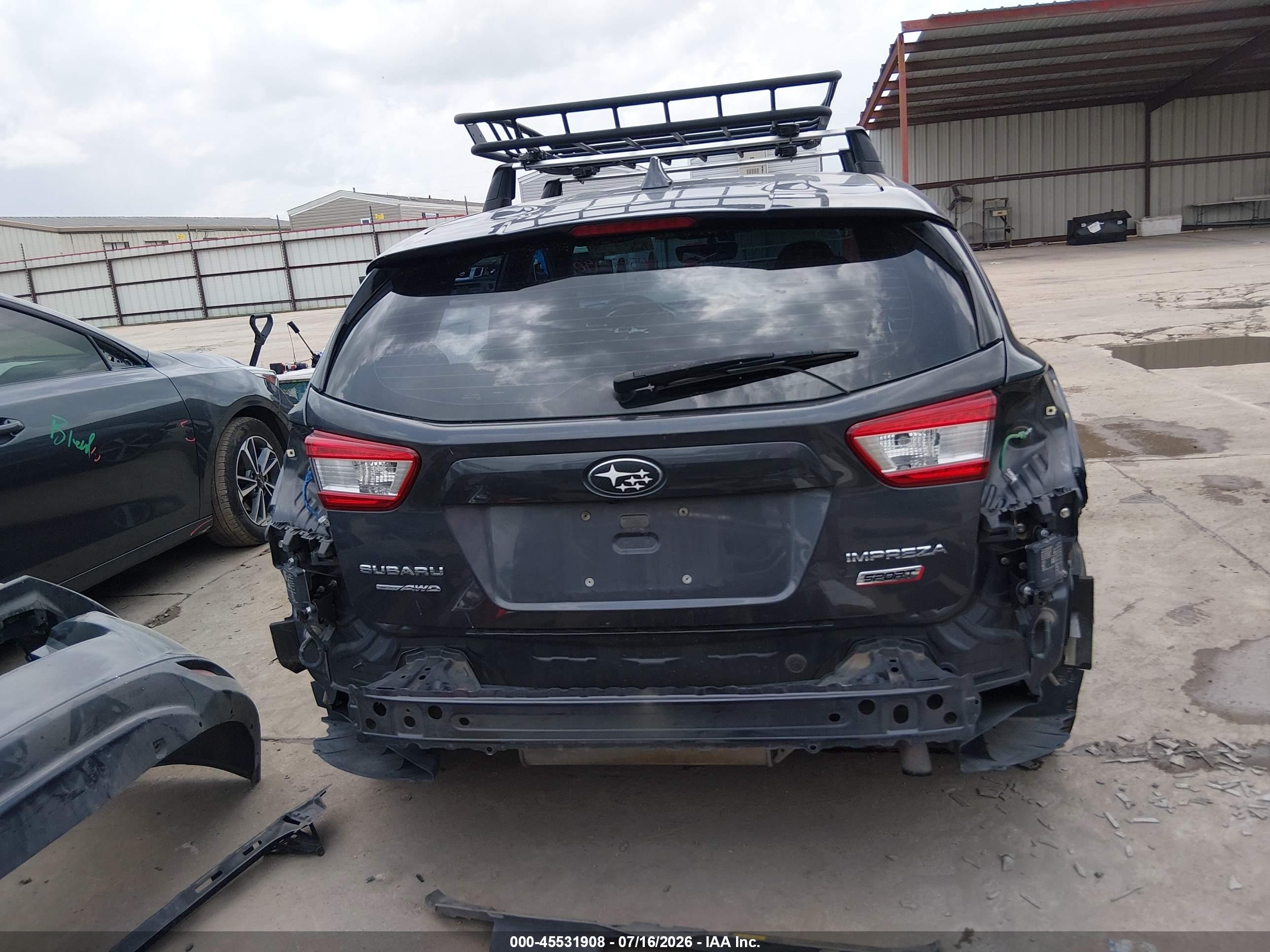 2018 Subaru Impreza 2.0i Sport Gray vin: 4S3GTAL6XJ3713287