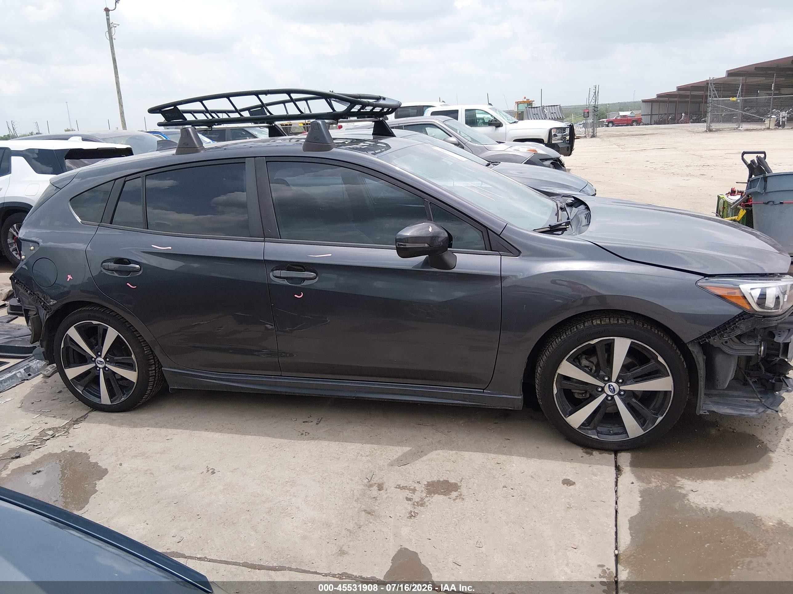 2018 Subaru Impreza 2.0i Sport Gray vin: 4S3GTAL6XJ3713287