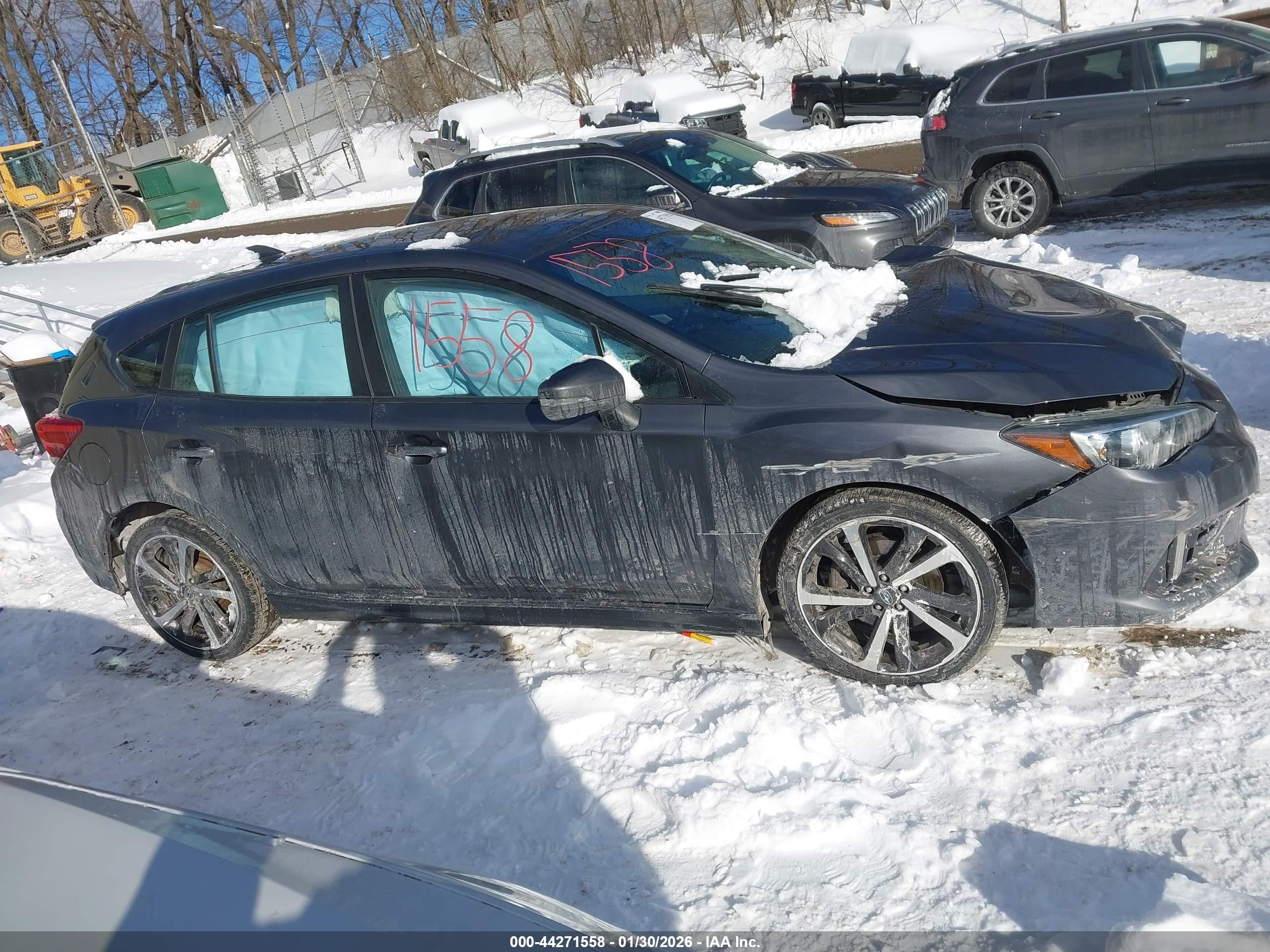 2022 Subaru Impreza Sport 5-door Серый vin: 4S3GTAL6XN3703381