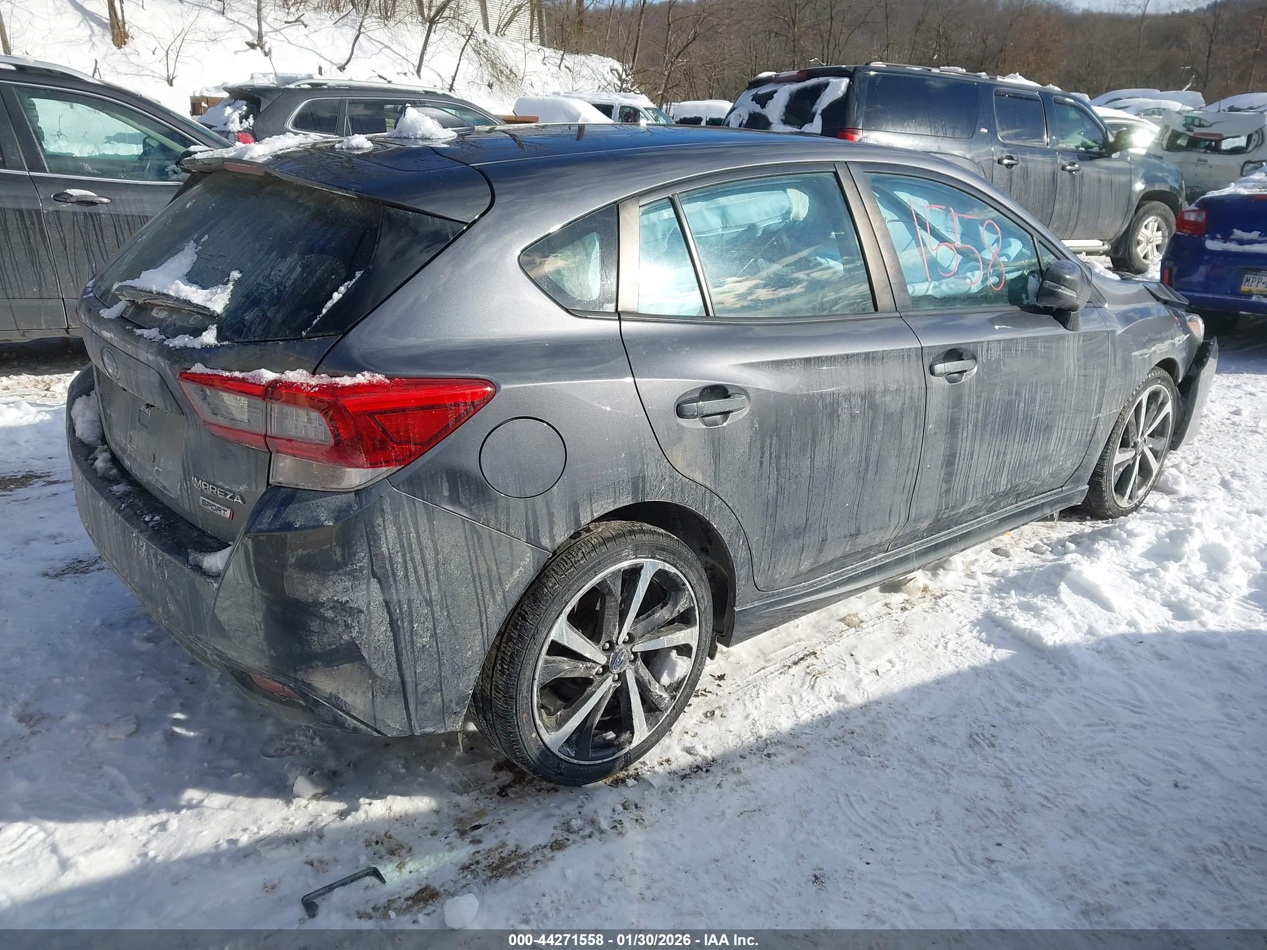2022 Subaru Impreza Sport 5-door Серый vin: 4S3GTAL6XN3703381