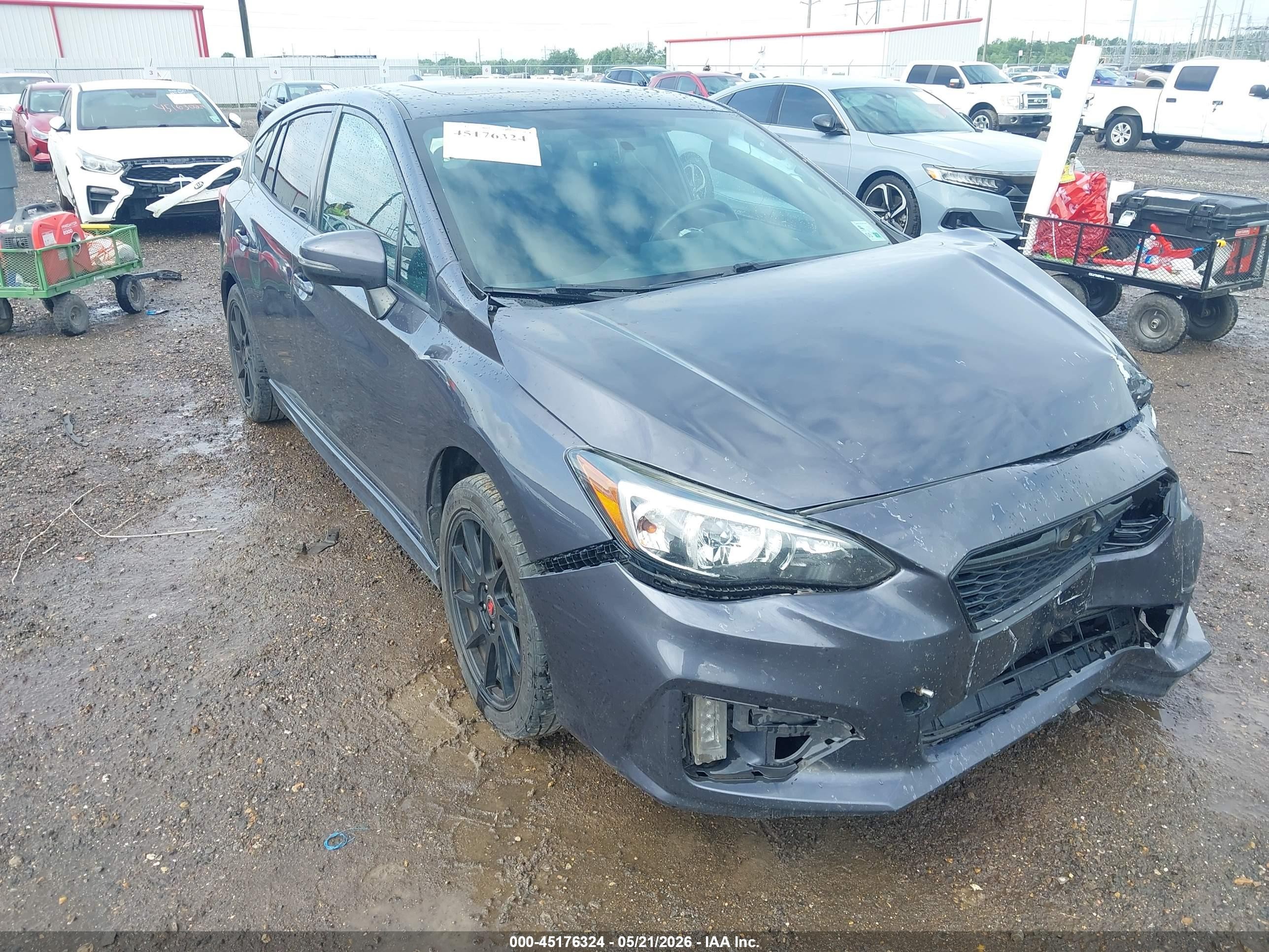 2017 Subaru Impreza 2.0i Sport Gray vin: 4S3GTAM61H3737051