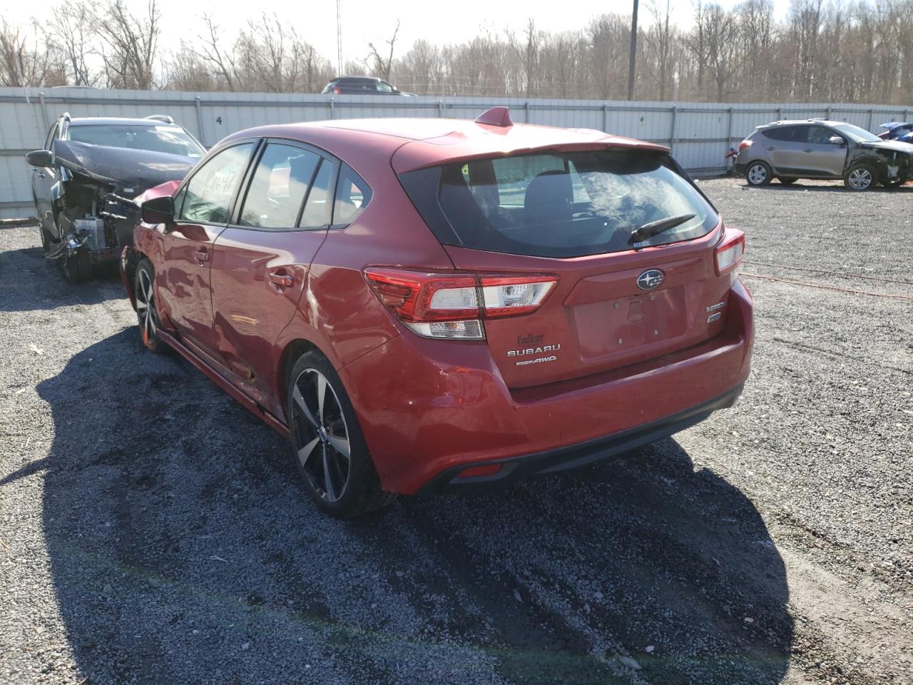 2017 Subaru Impreza Sport Red vin: 4S3GTAM68H3725284