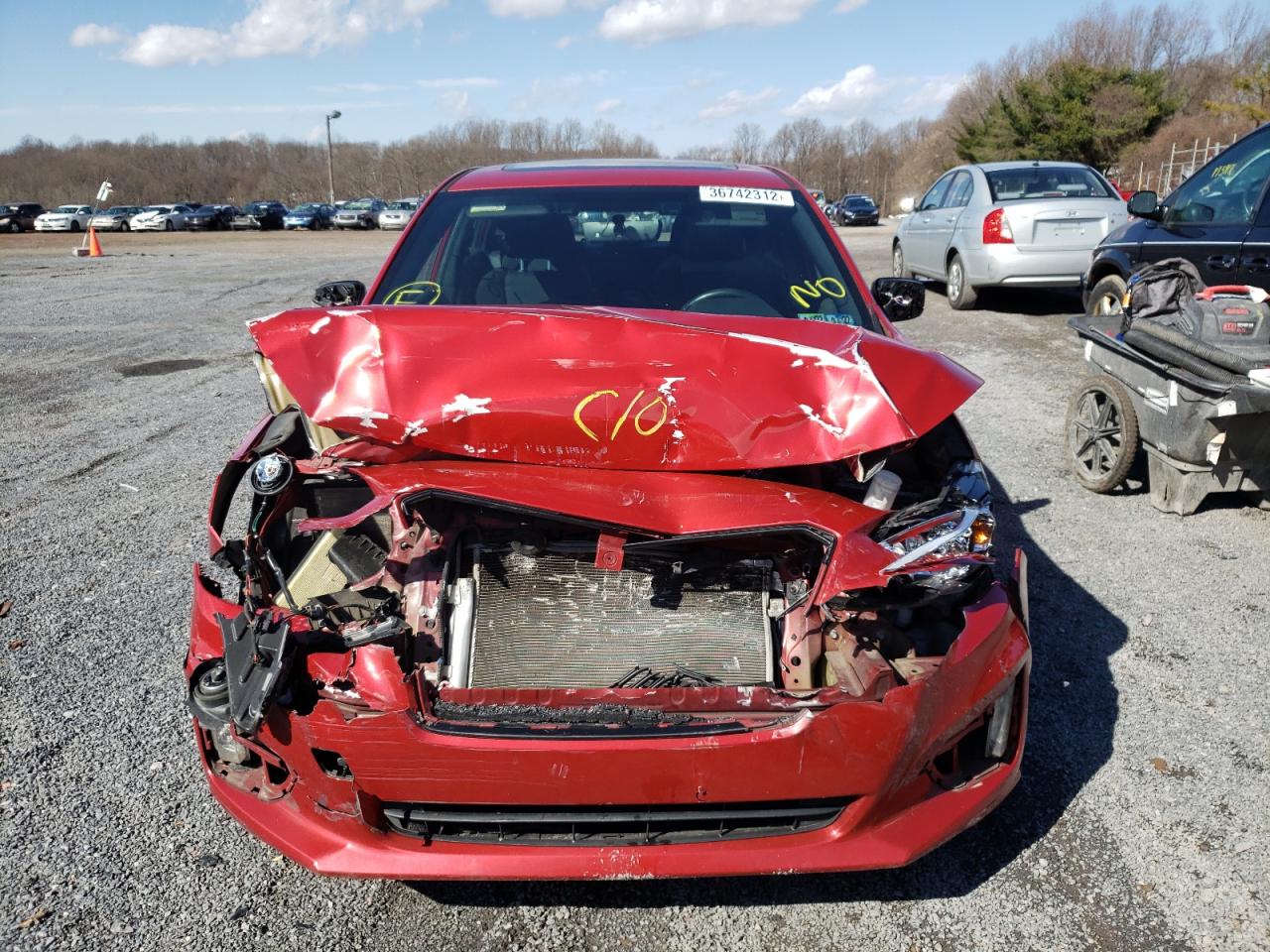 2017 Subaru Impreza Sport Red vin: 4S3GTAM68H3725284