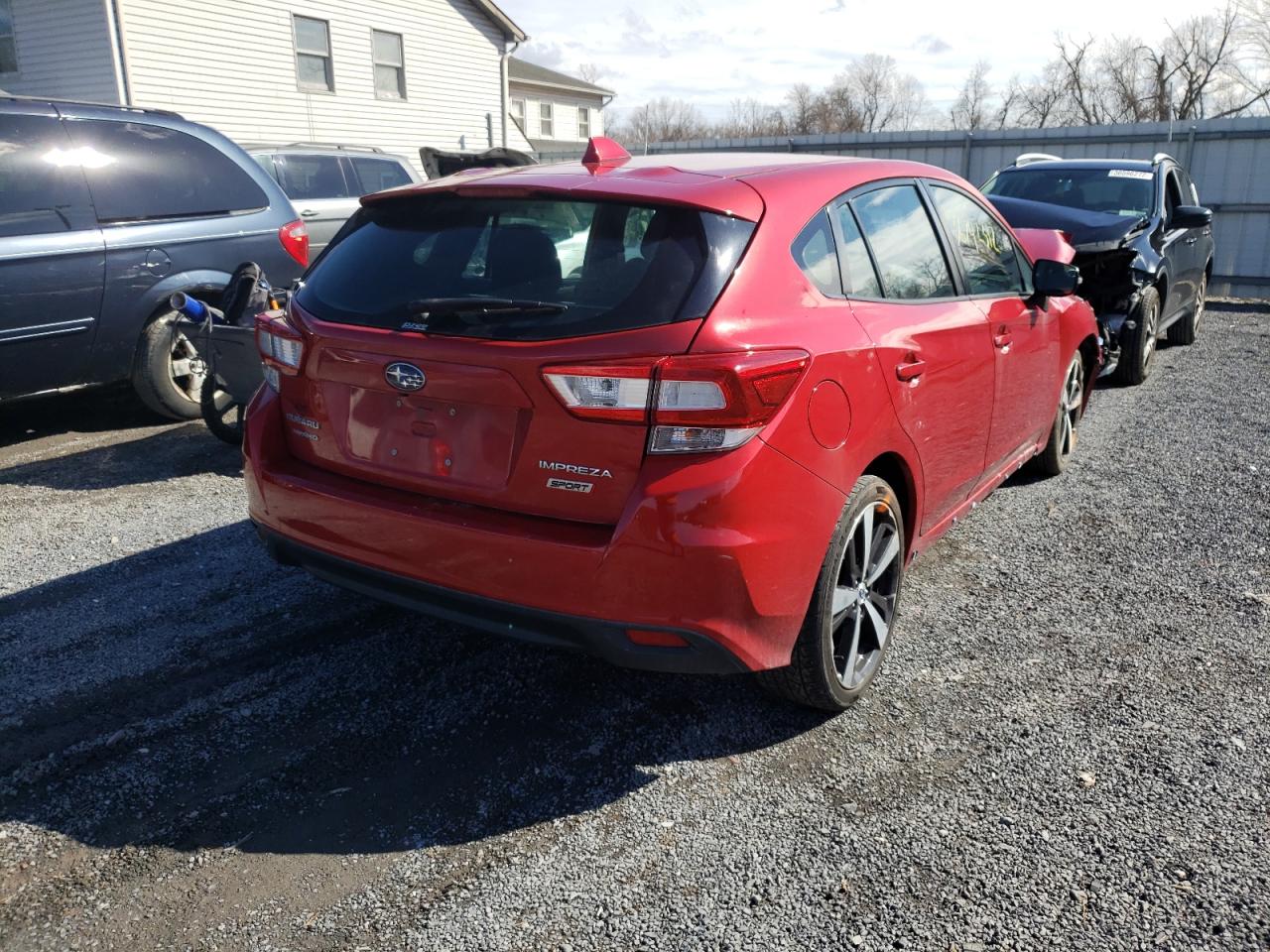 2017 Subaru Impreza Sport Red vin: 4S3GTAM68H3725284