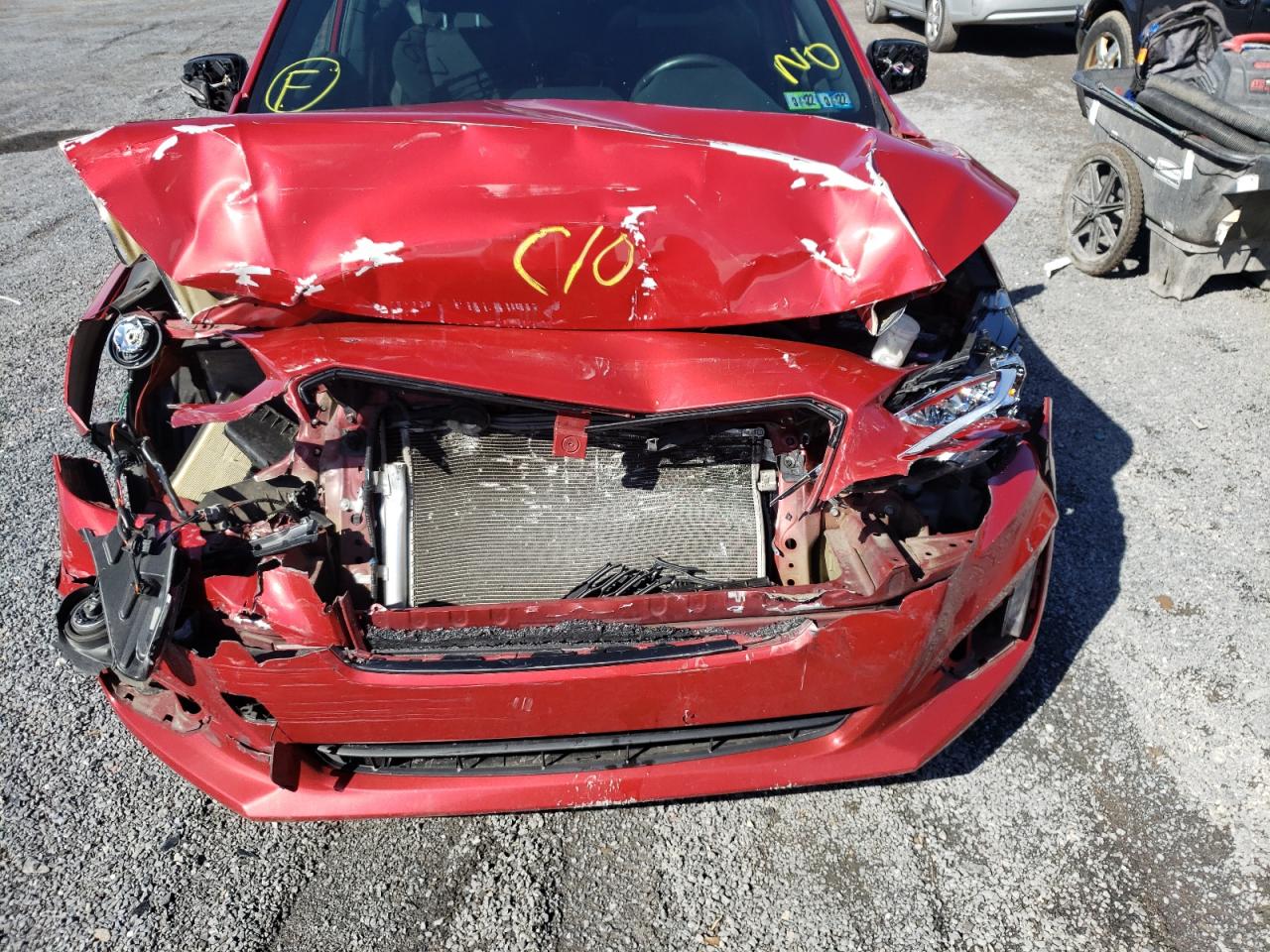 2017 Subaru Impreza Sport Red vin: 4S3GTAM68H3725284