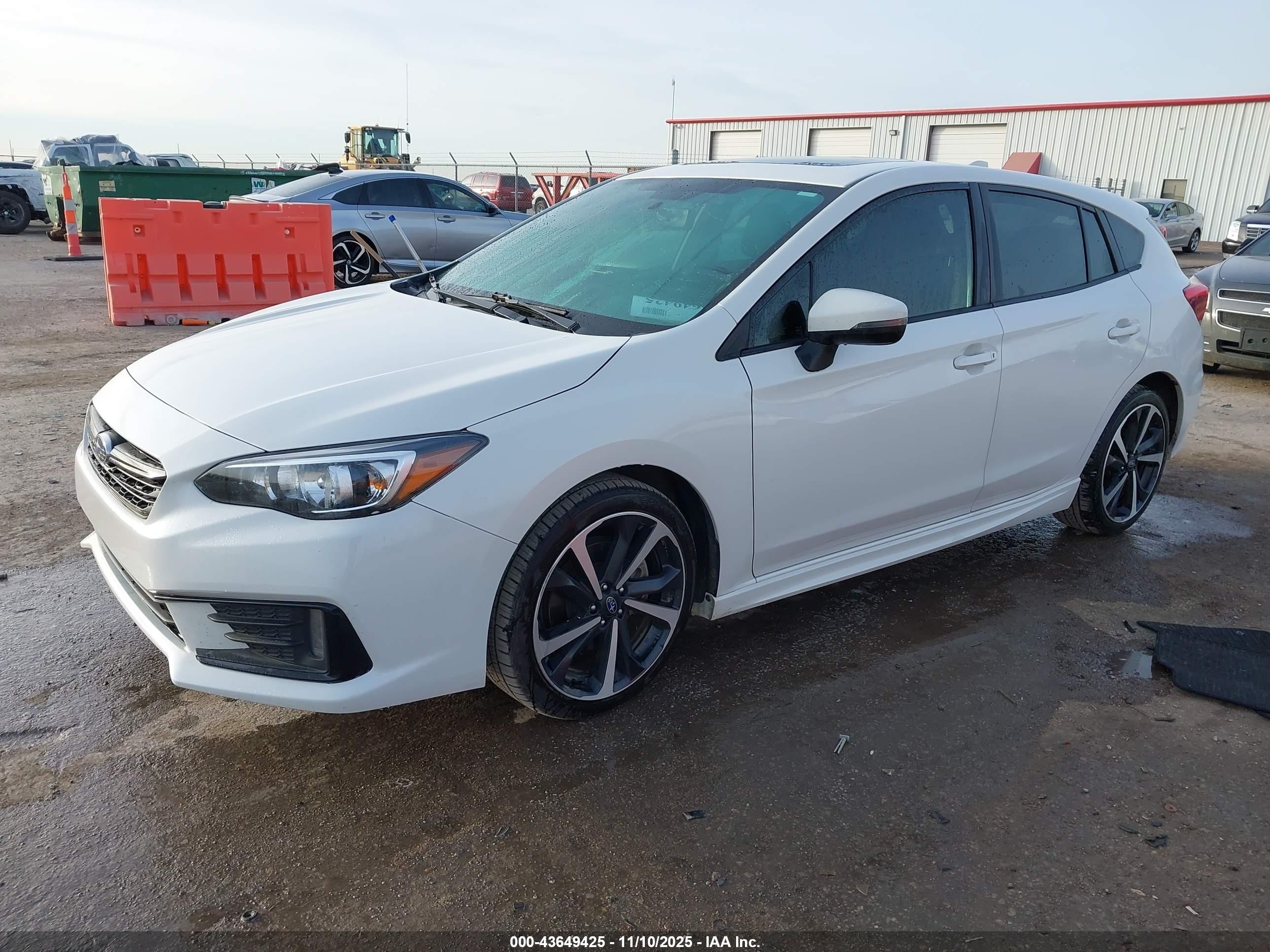 2022 Subaru Impreza Sport 5-door Белый vin: 4S3GTAM6XN3703167