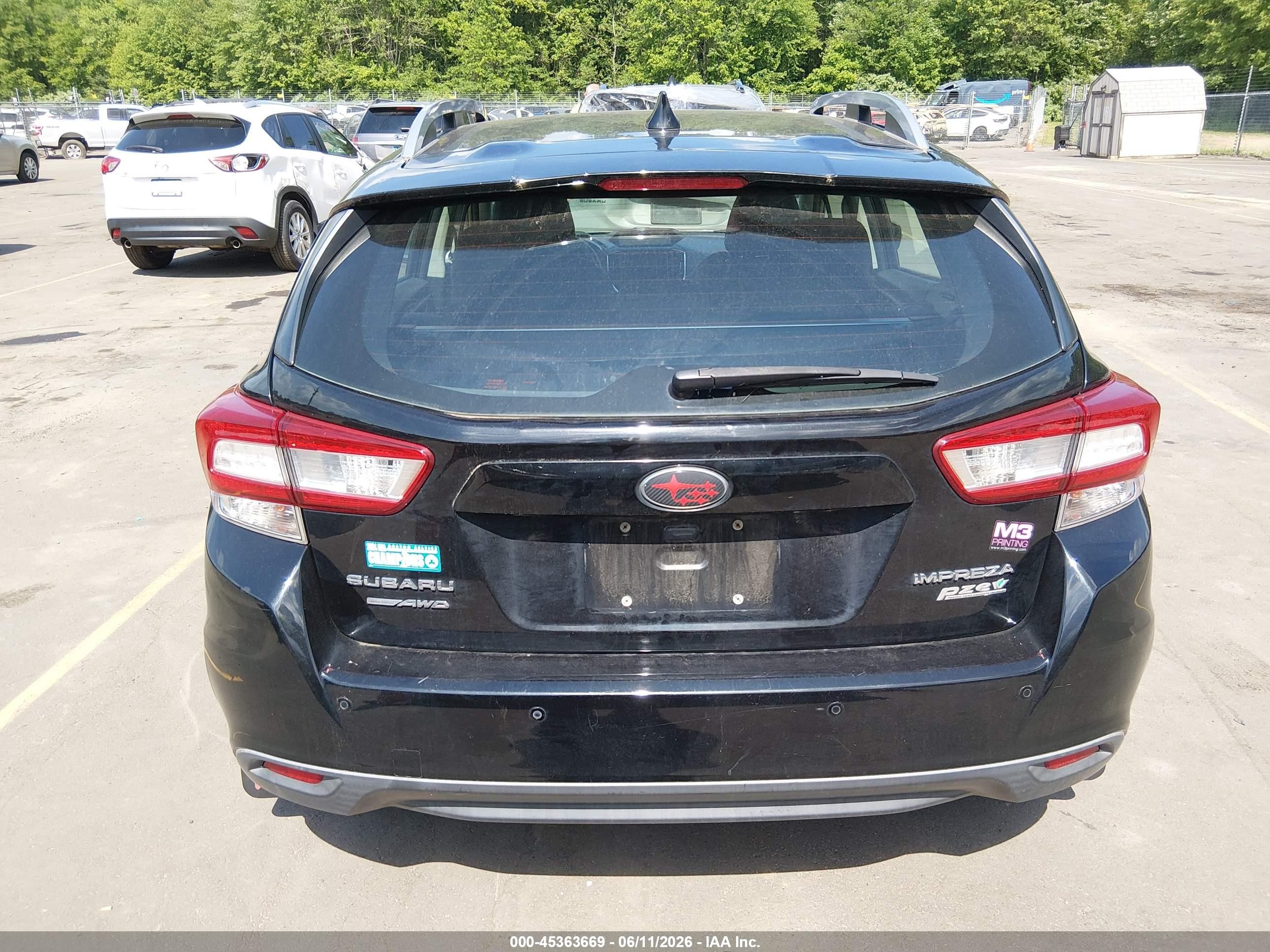 2017 Subaru Impreza 2.0i Limited Black vin: 4S3GTAT61H3717299