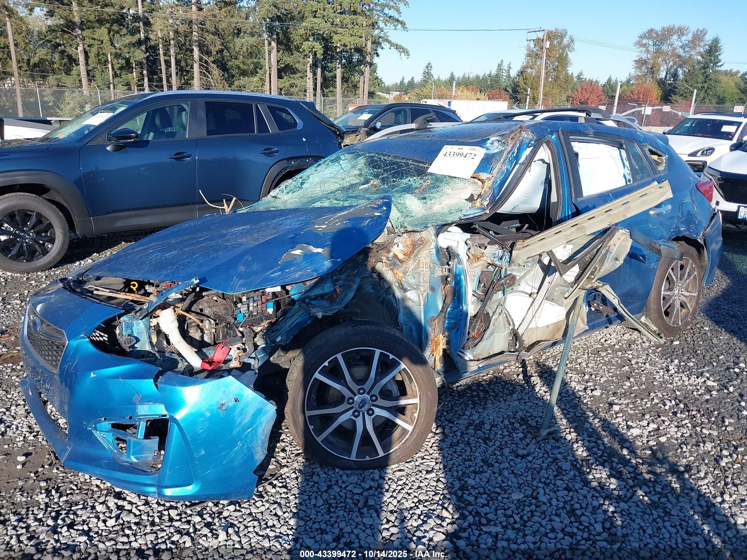 2017 Subaru Impreza 2.0i Limited Blue vin: 4S3GTAT63H3747002