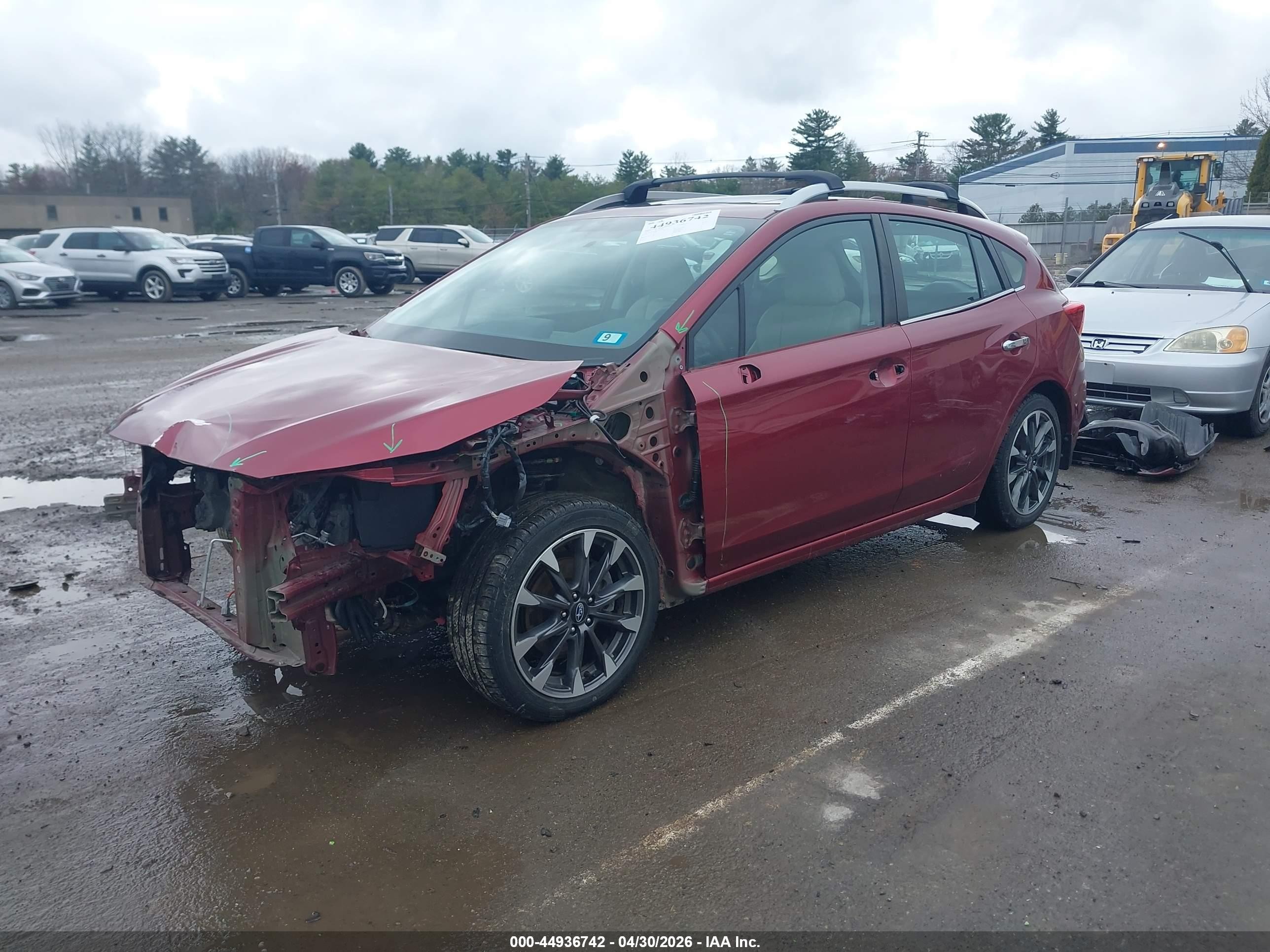 2020 Subaru Impreza Limited 5-door Red vin: 4S3GTAU60L3717754