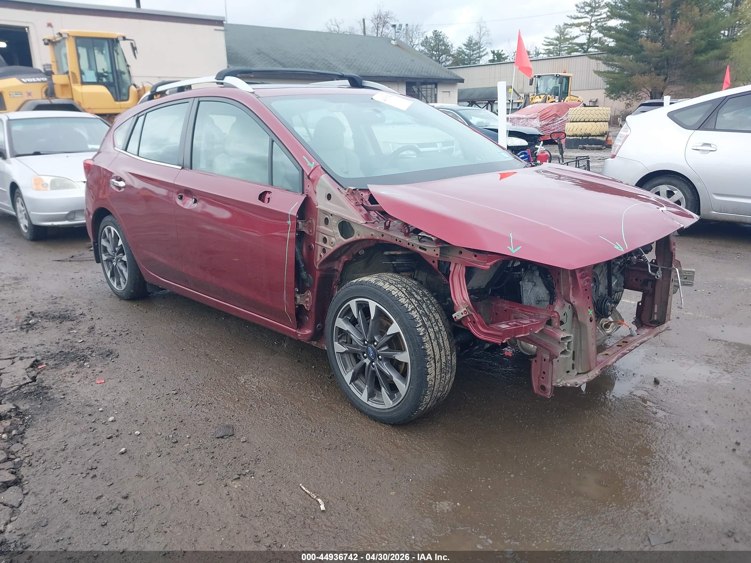 2020 Subaru Impreza Limited 5-door Red vin: 4S3GTAU60L3717754