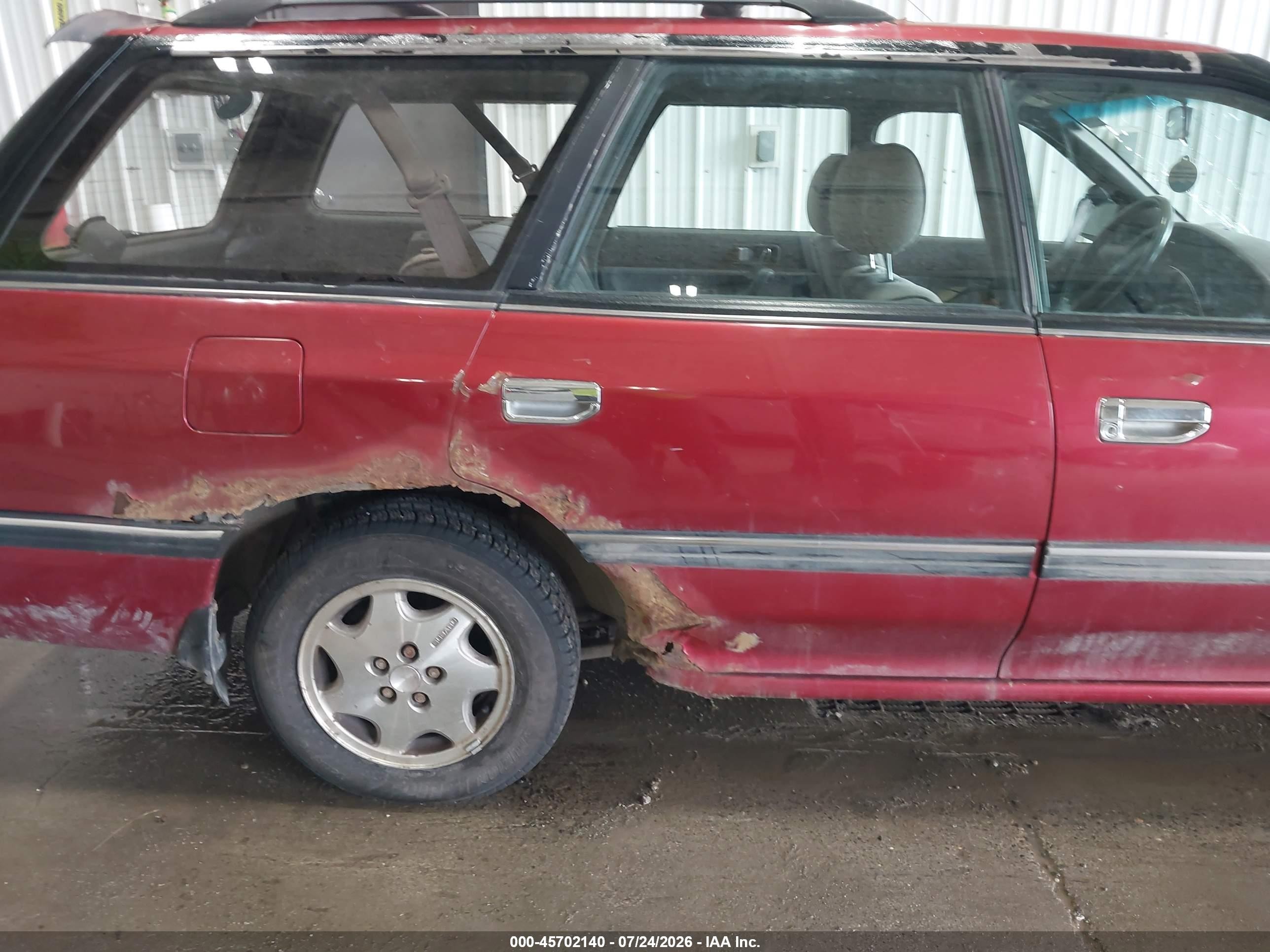 1991 Subaru Legacy L/hx/px/rx Темно-бордовый vin: 4S4BJ63C4M7903730
