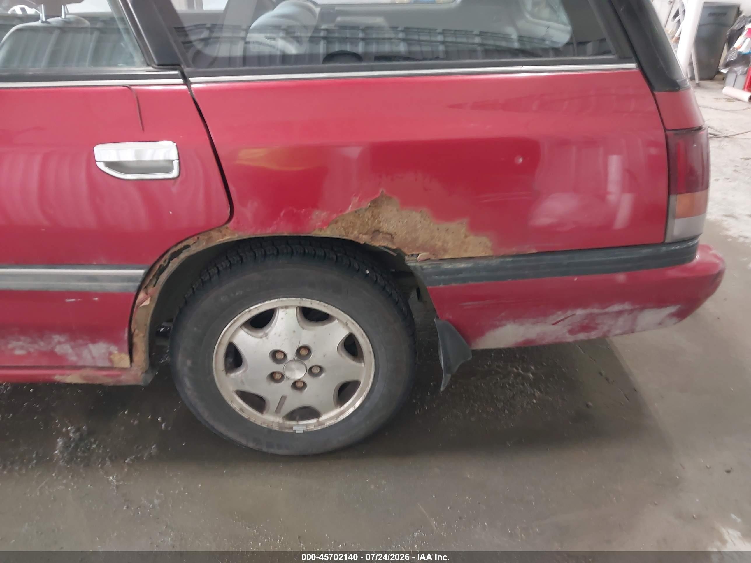 1991 Subaru Legacy L/hx/px/rx Темно-бордовый vin: 4S4BJ63C4M7903730