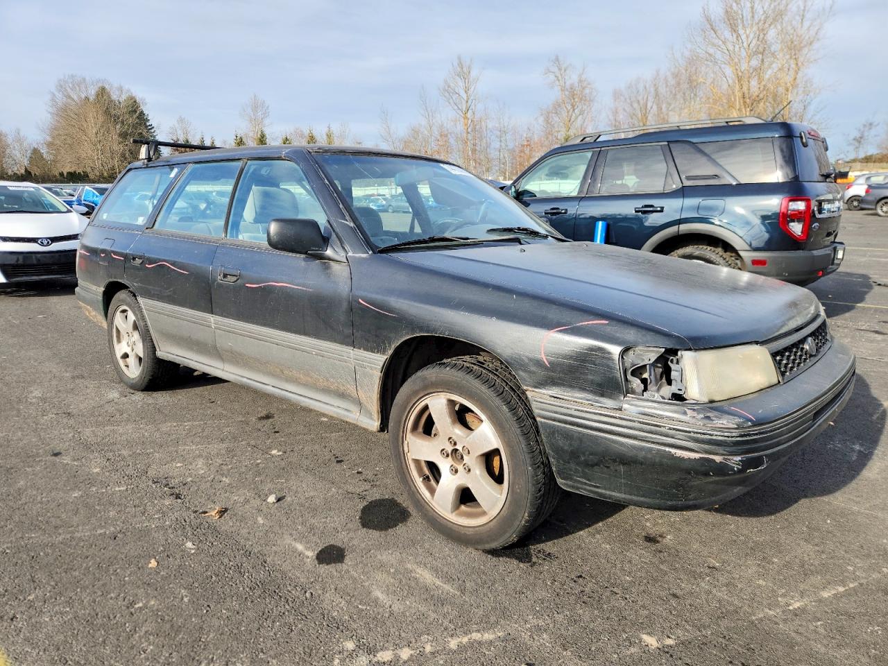 1991 Subaru Legacy L Черный vin: 4S4BJ63C8M7907392