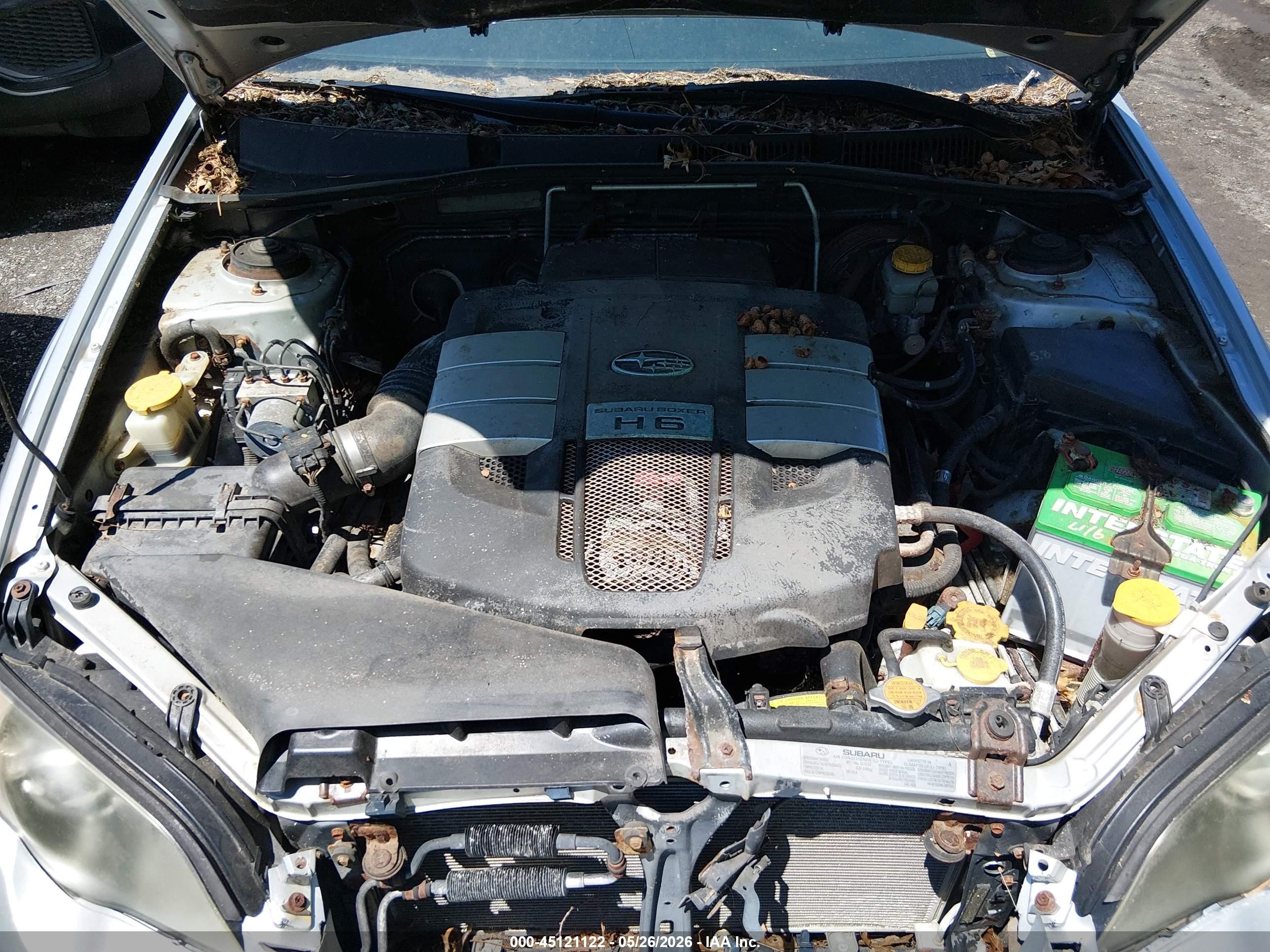 2005 Subaru Outback 3.0r Silver vin: 4S4BL84C454211426
