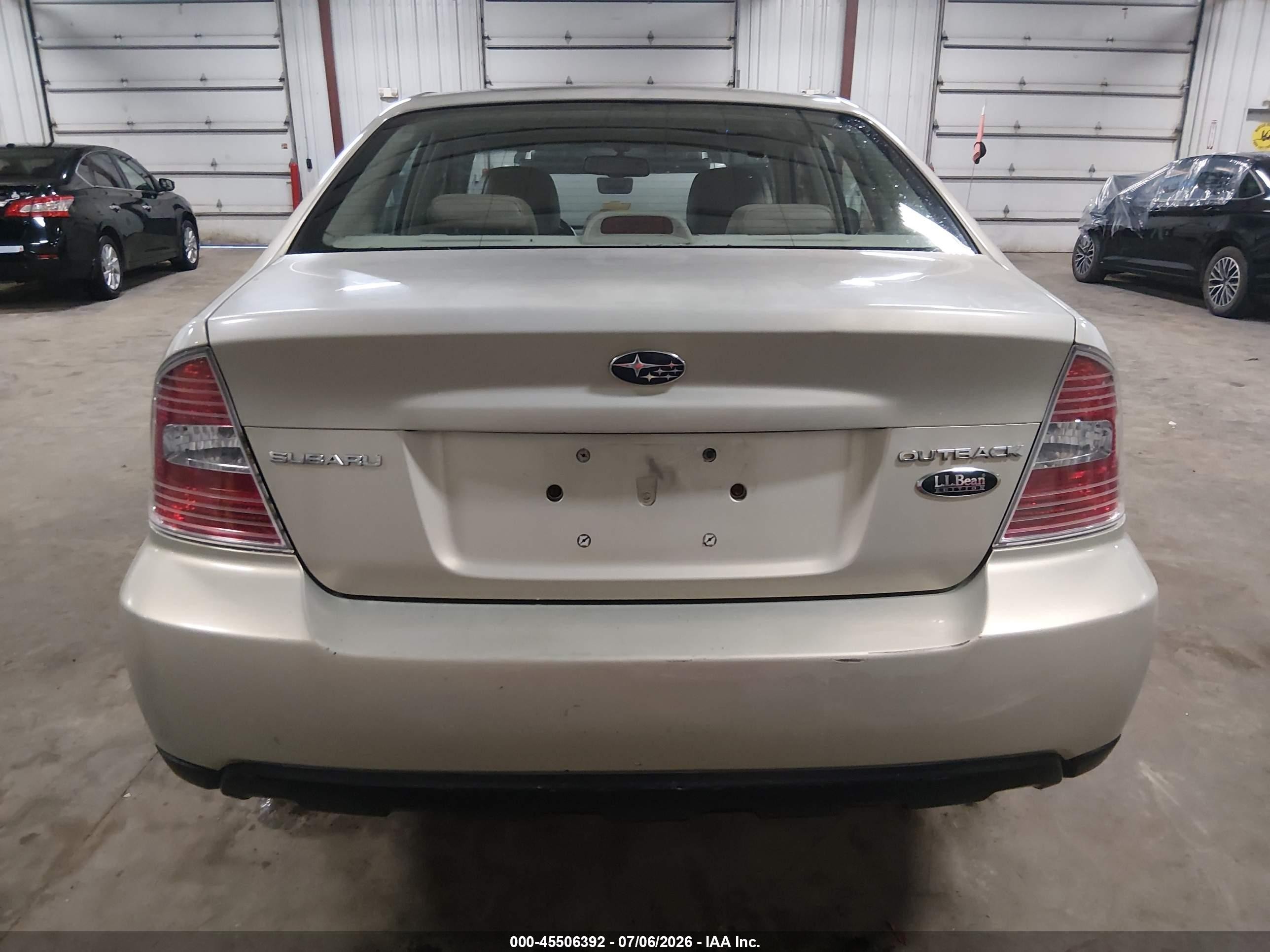 2007 Subaru Outback 3.0r L.l. Bean Edition Gold vin: 4S4BL86C574211497