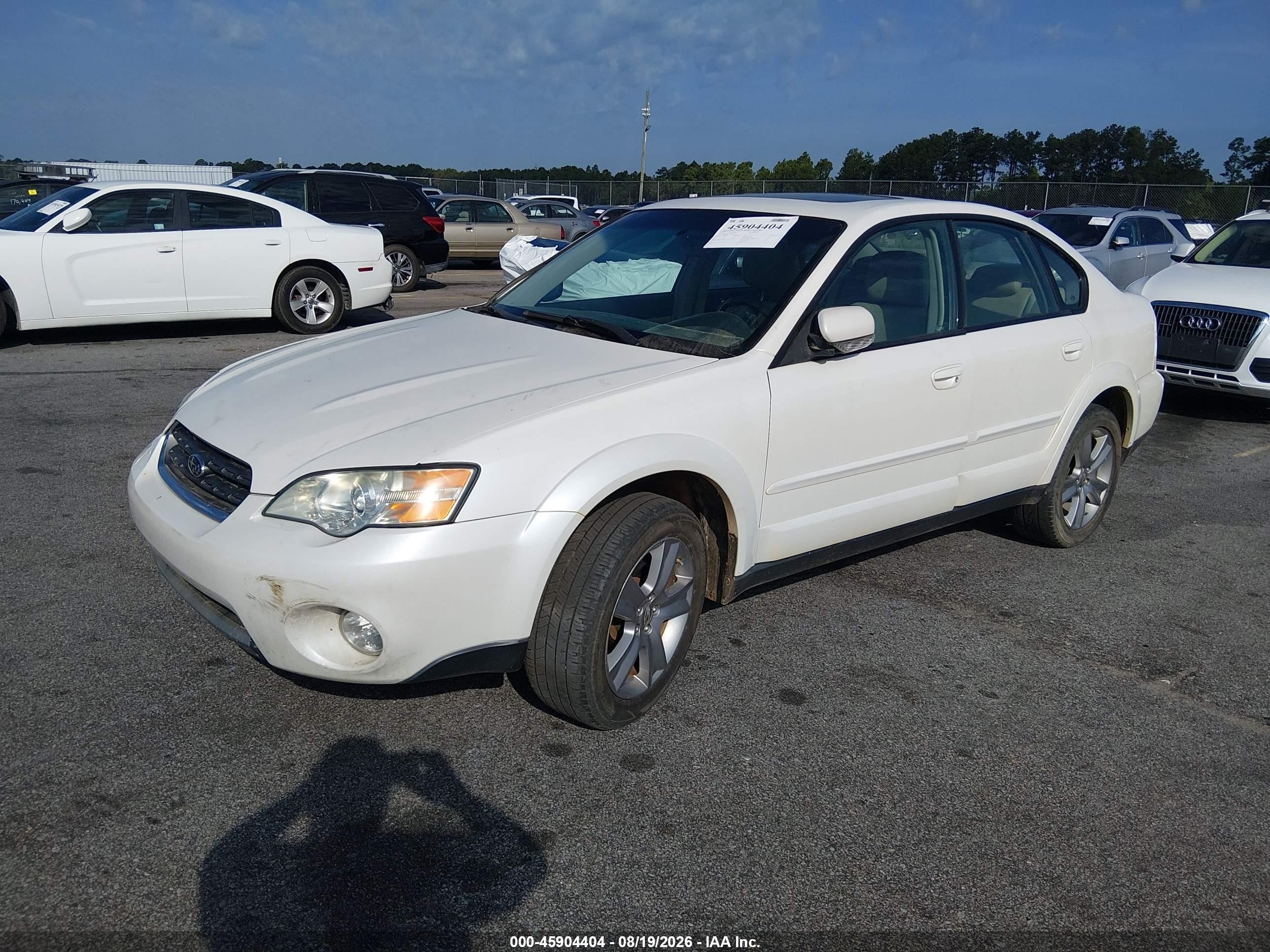 2007 Subaru Outback 3.0r L.l. Bean Edition White vin: 4S4BL86C774201117