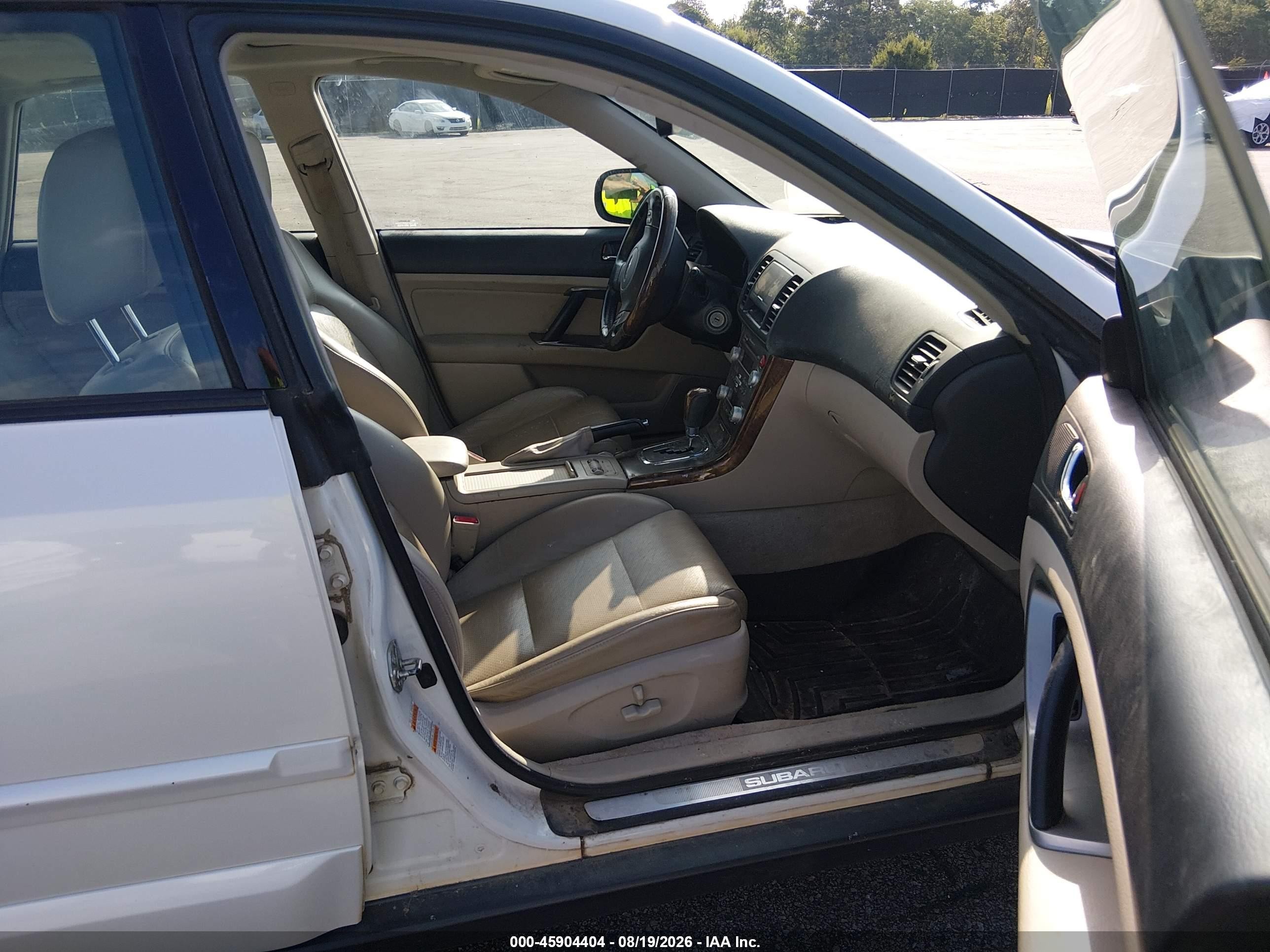 2007 Subaru Outback 3.0r L.l. Bean Edition White vin: 4S4BL86C774201117