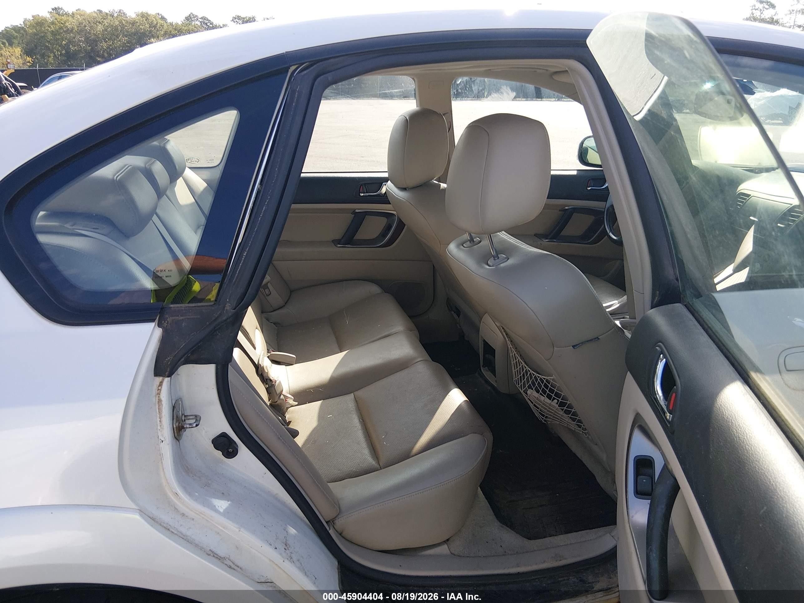 2007 Subaru Outback 3.0r L.l. Bean Edition White vin: 4S4BL86C774201117