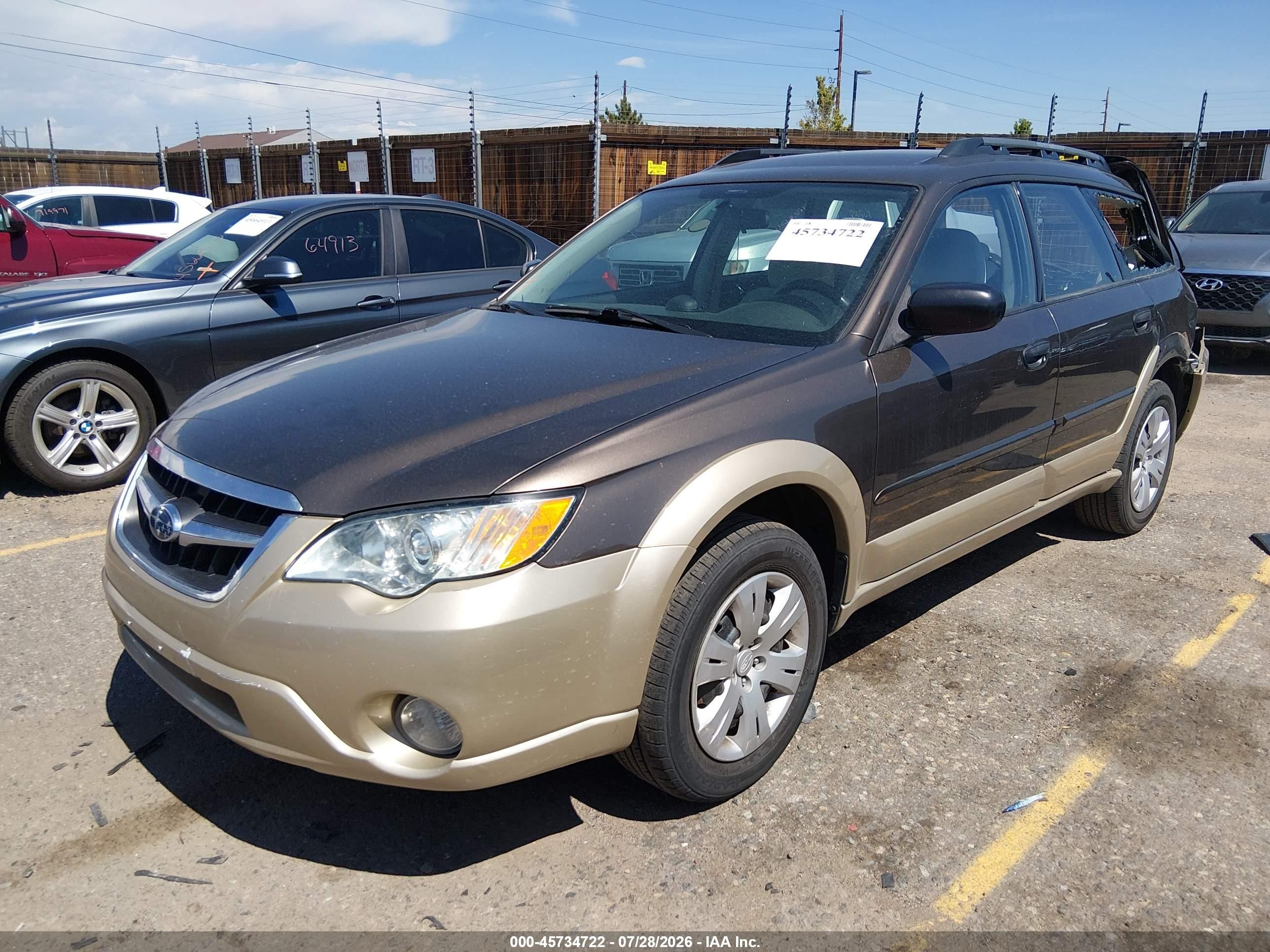 2008 Subaru Outback (natl)   Champagne vin: 4S4BP60C187311582