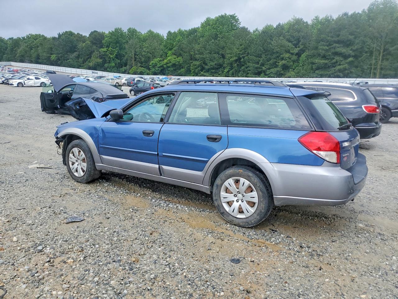 2008 Subaru Outback Blue vin: 4S4BP60C187312361