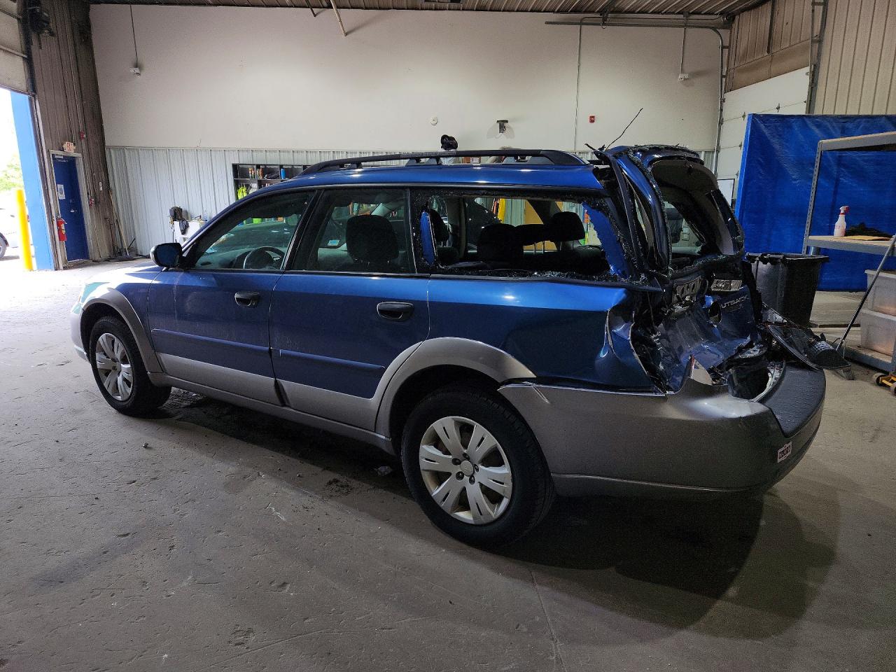 2008 Subaru Outback Blue vin: 4S4BP60C187362516