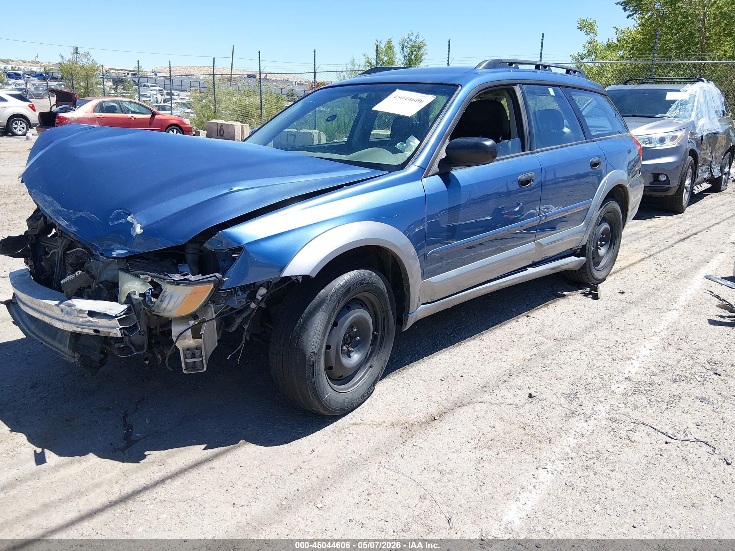 2008 Subaru Outback   Blue vin: 4S4BP60C287314202
