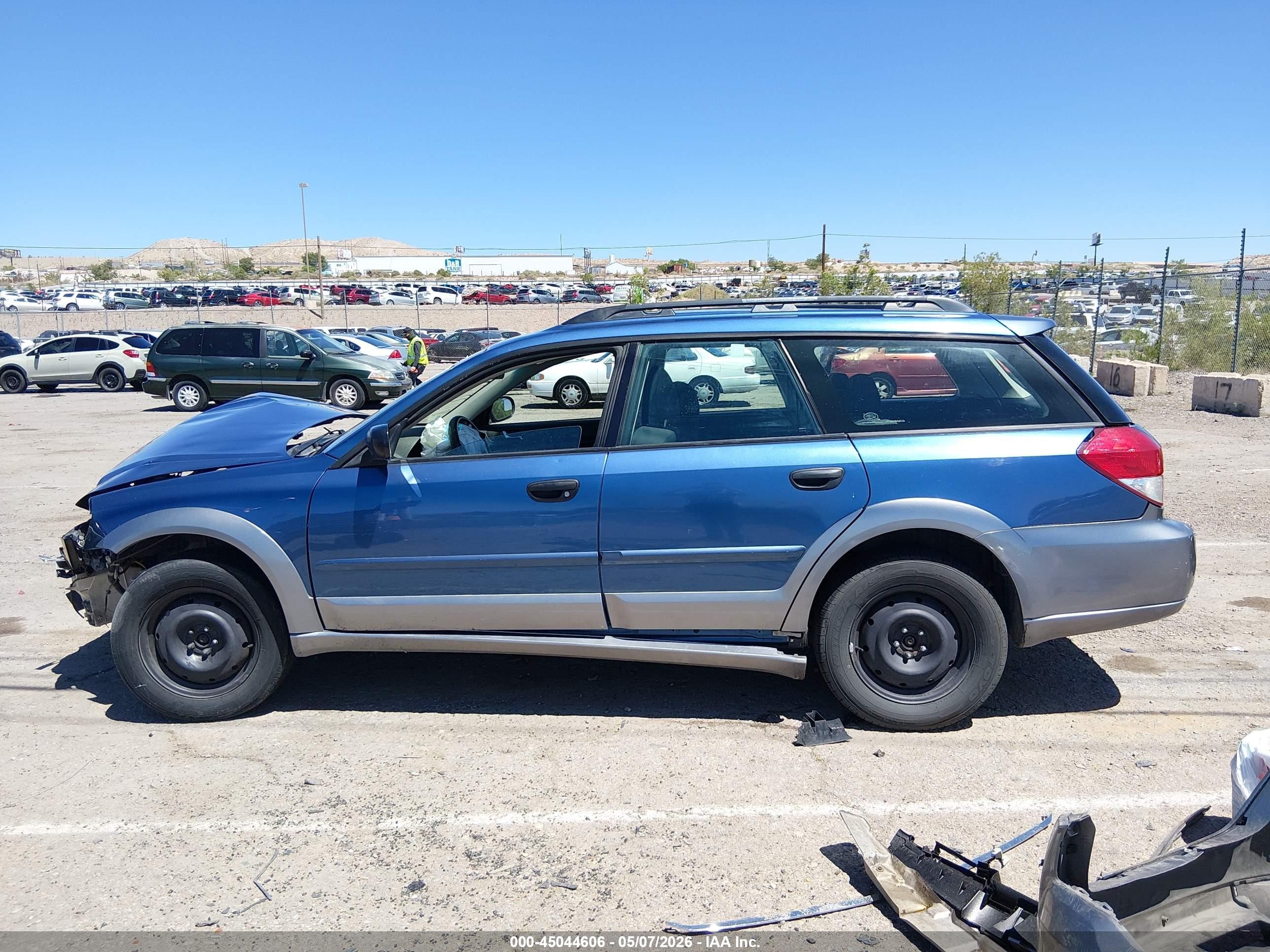 2008 Subaru Outback   Blue vin: 4S4BP60C287314202