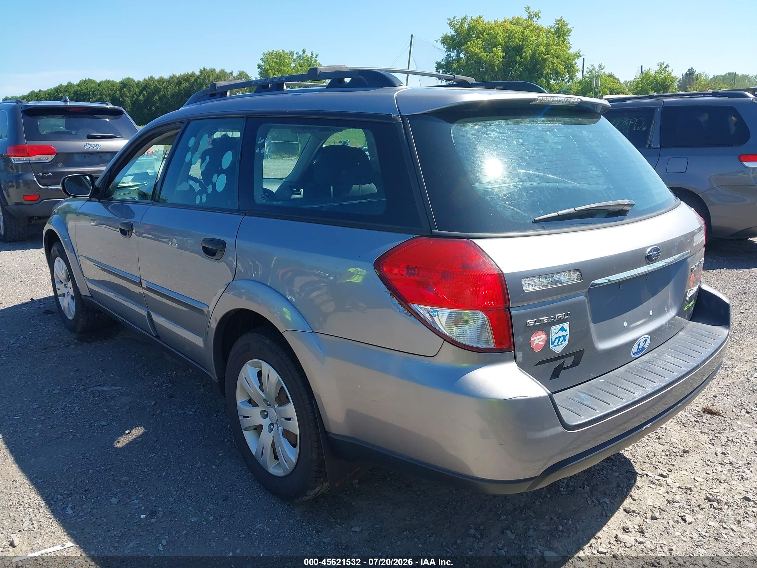 2008 Subaru Outback (natl)   Gray vin: 4S4BP60C287338726