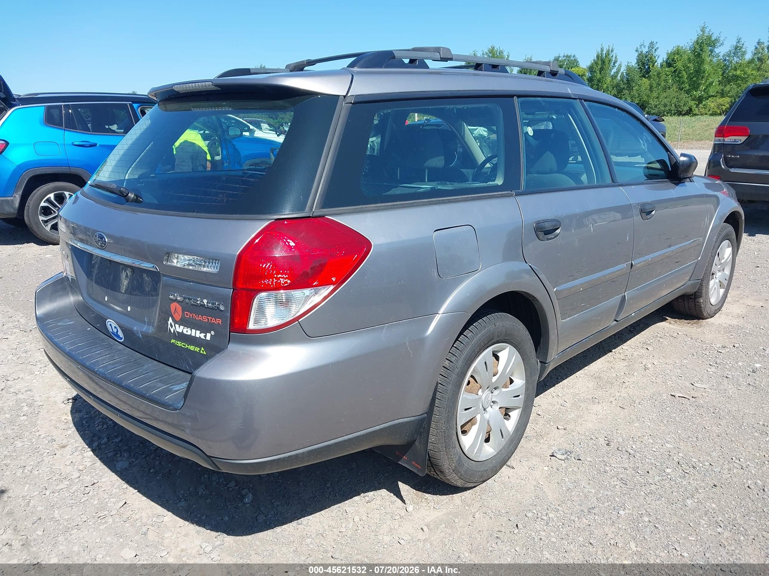 2008 Subaru Outback (natl)   Gray vin: 4S4BP60C287338726