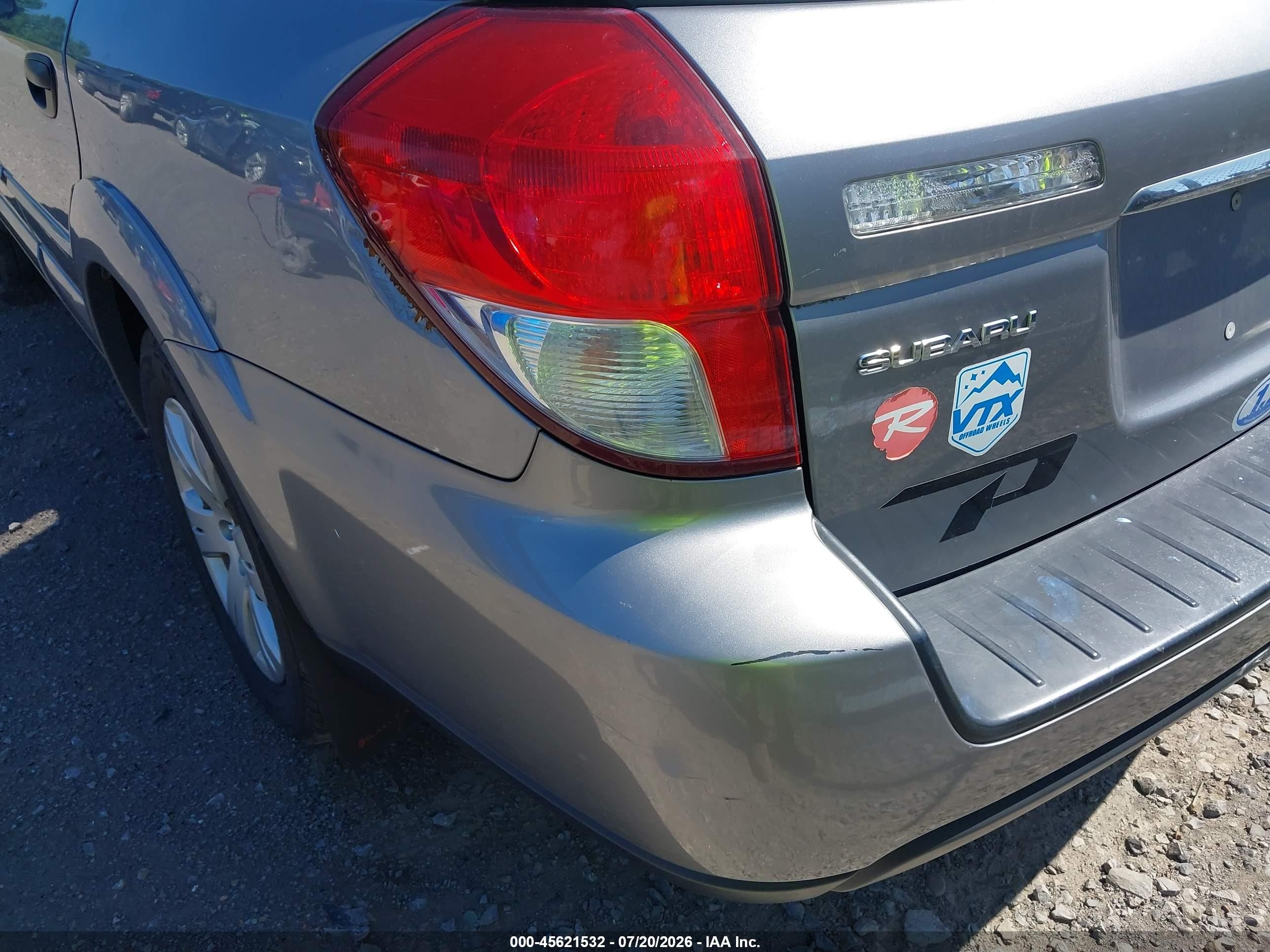 2008 Subaru Outback (natl)   Gray vin: 4S4BP60C287338726