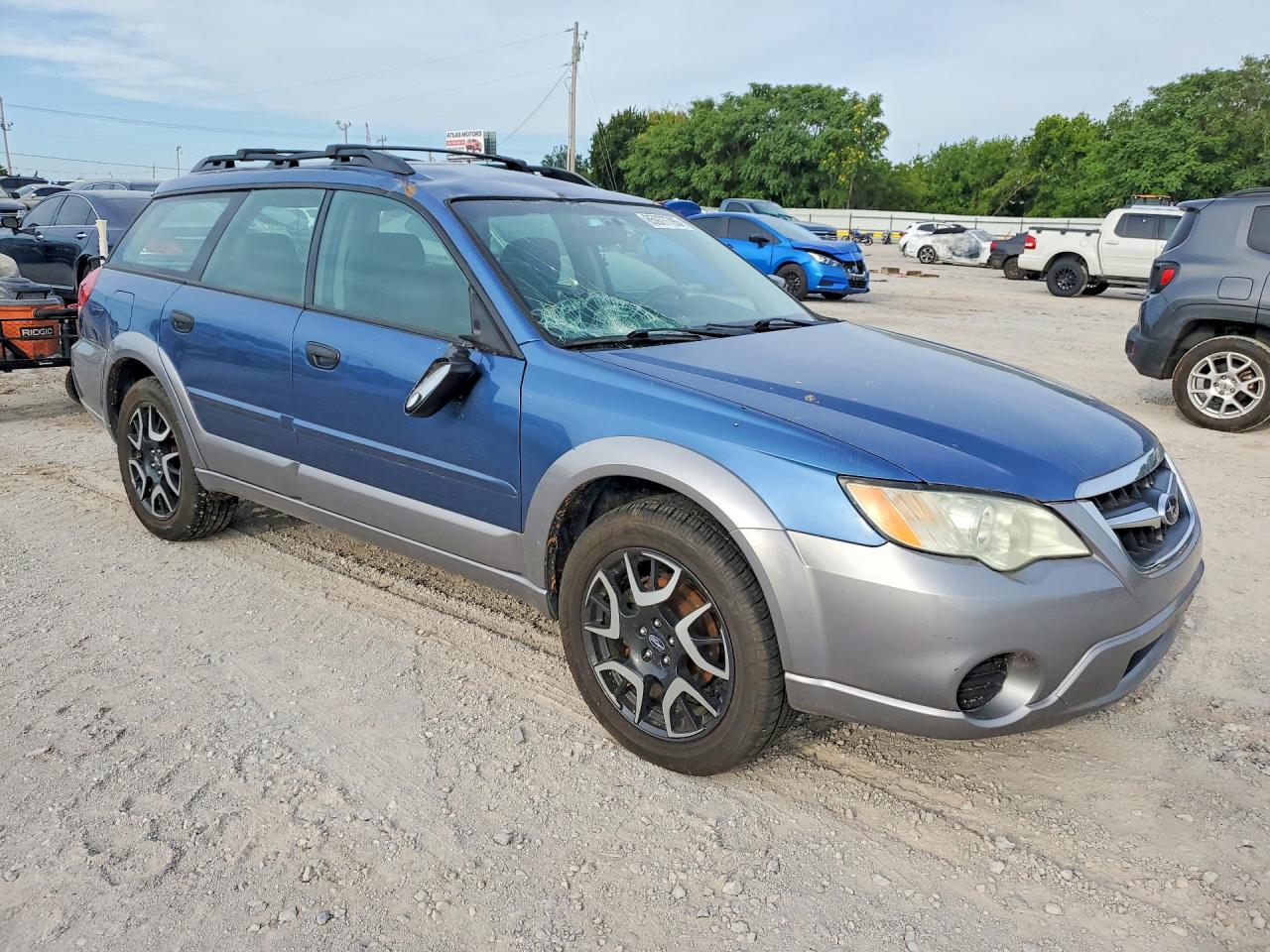 2008 Subaru Outback Blue vin: 4S4BP60C386344802