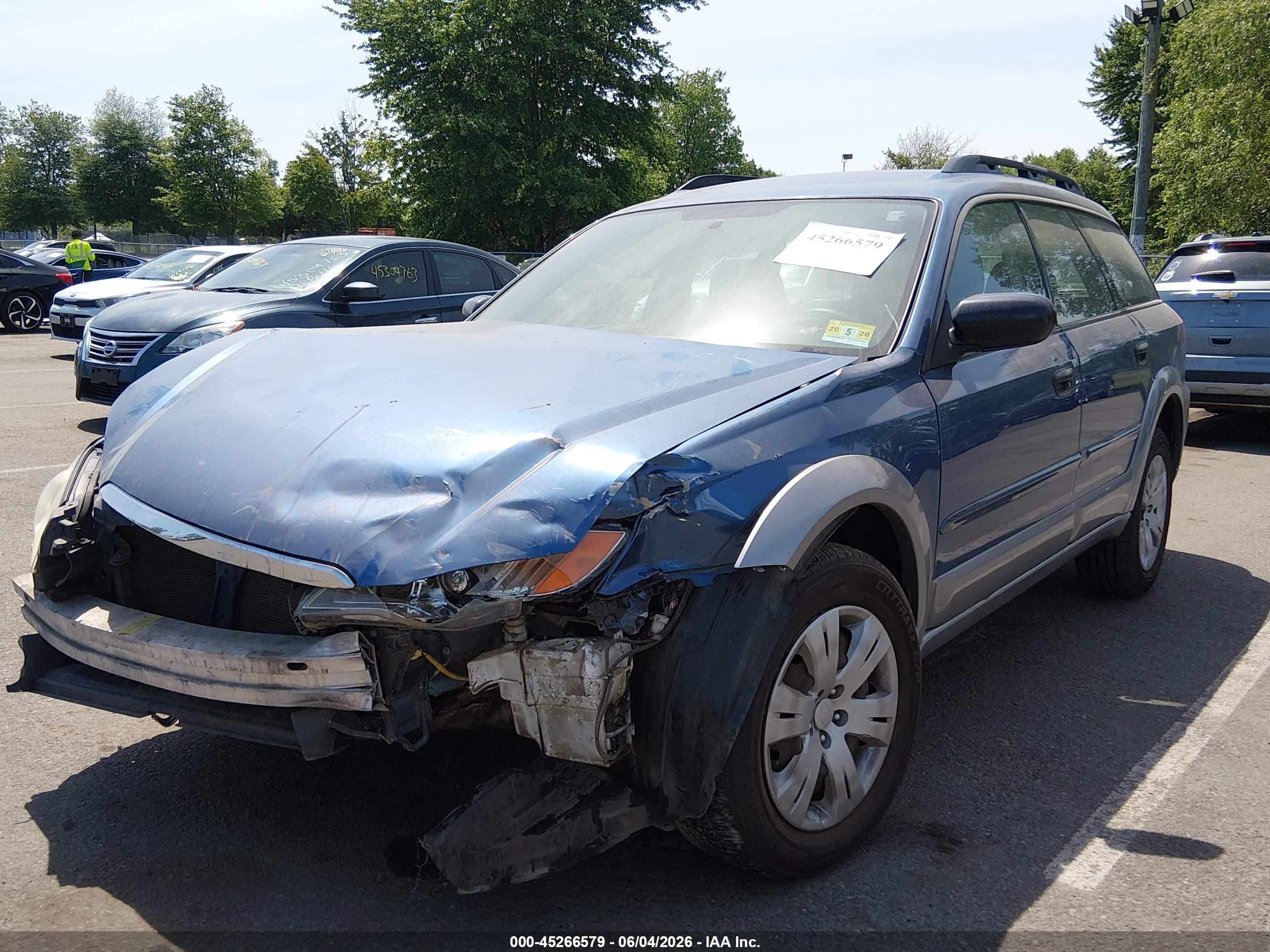 2008 Subaru Outback   Blue vin: 4S4BP60C387366504