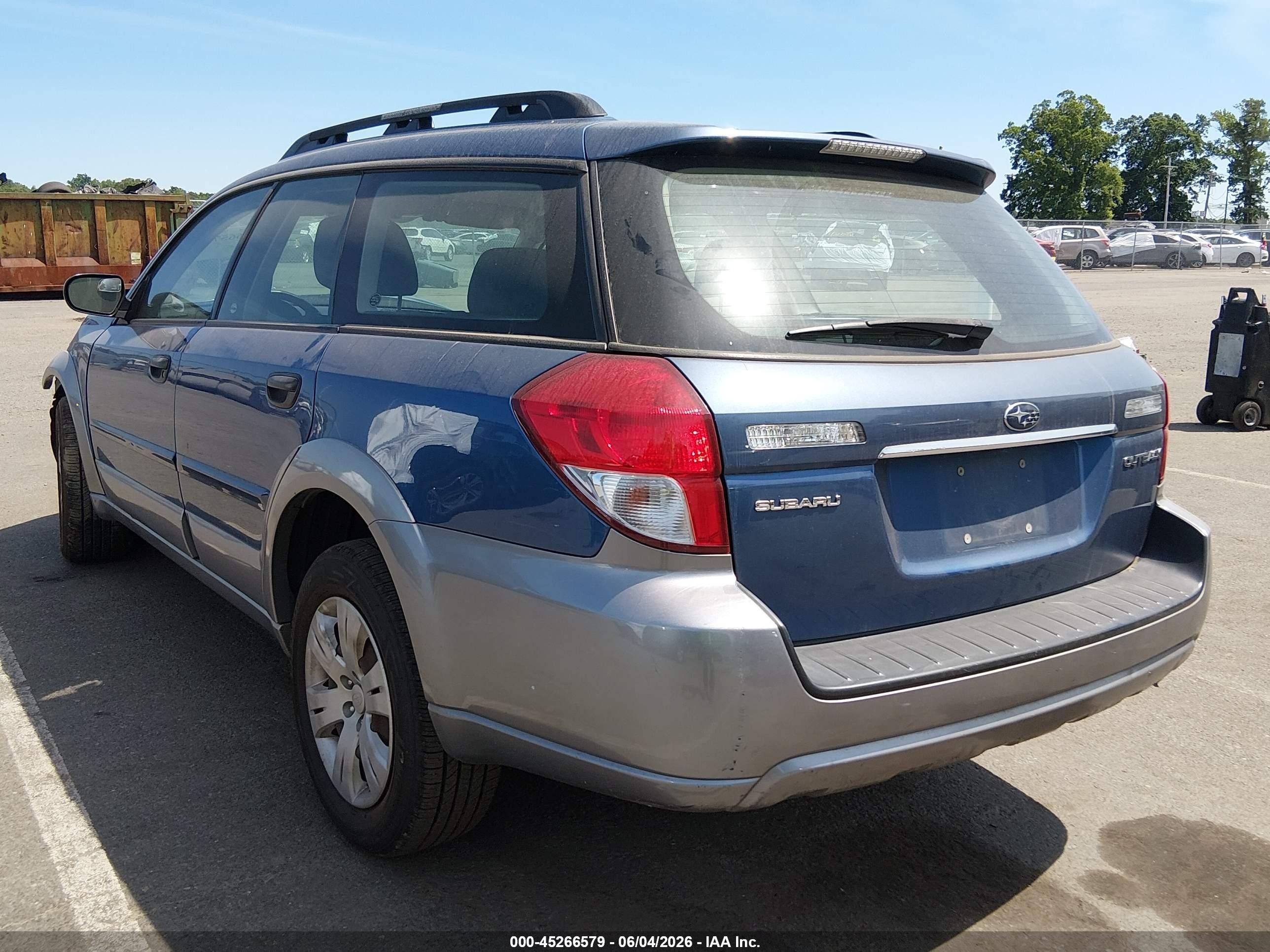 2008 Subaru Outback   Blue vin: 4S4BP60C387366504
