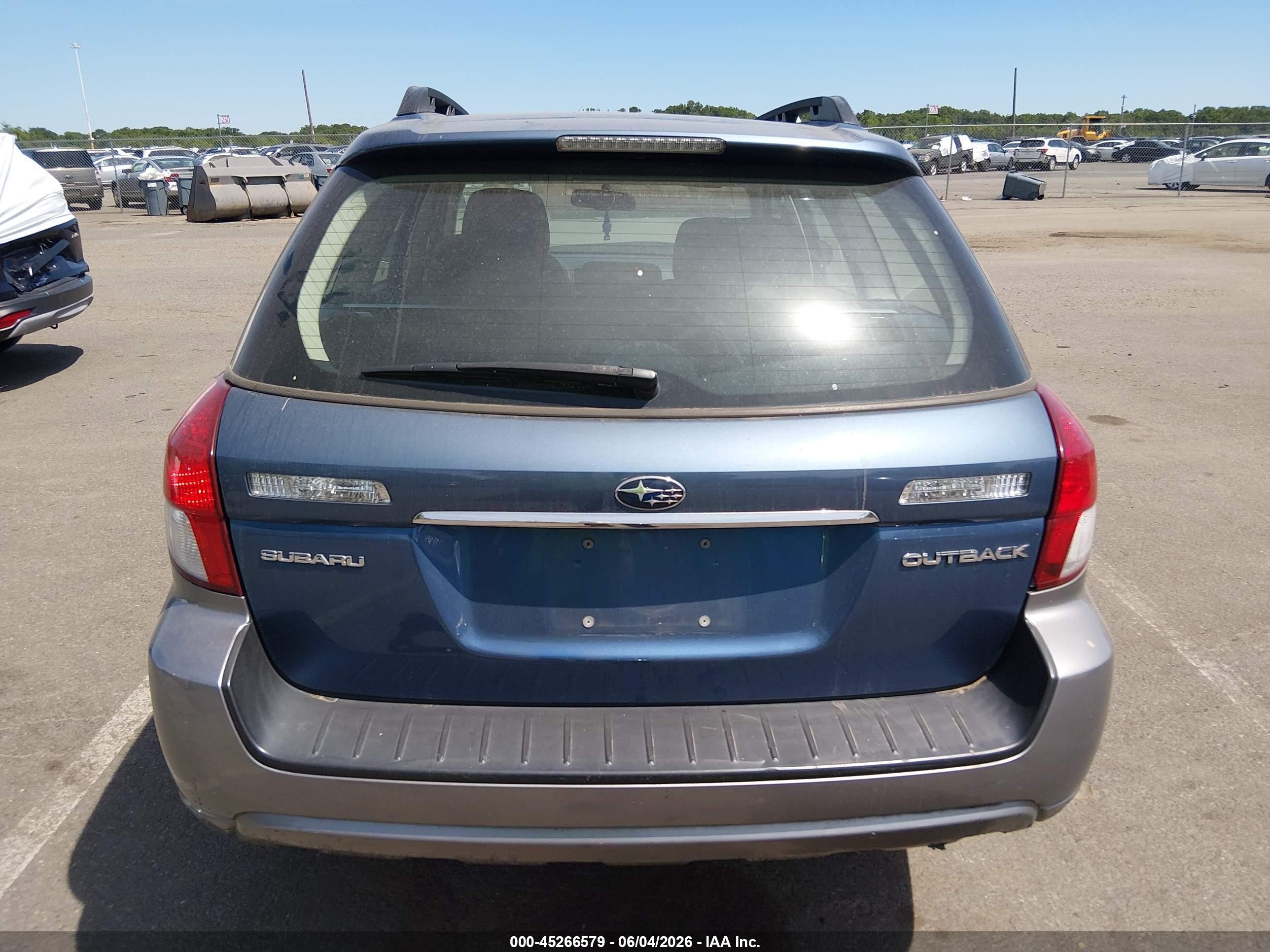 2008 Subaru Outback   Blue vin: 4S4BP60C387366504