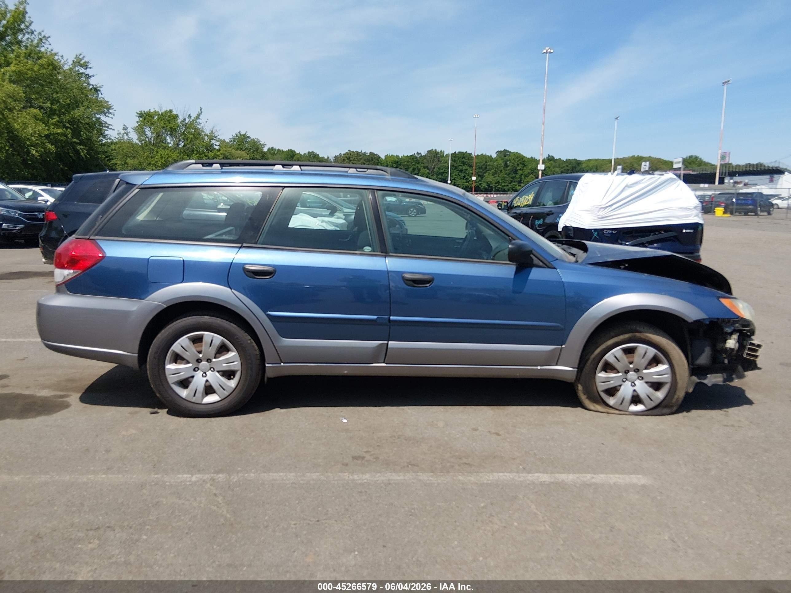 2008 Subaru Outback   Blue vin: 4S4BP60C387366504