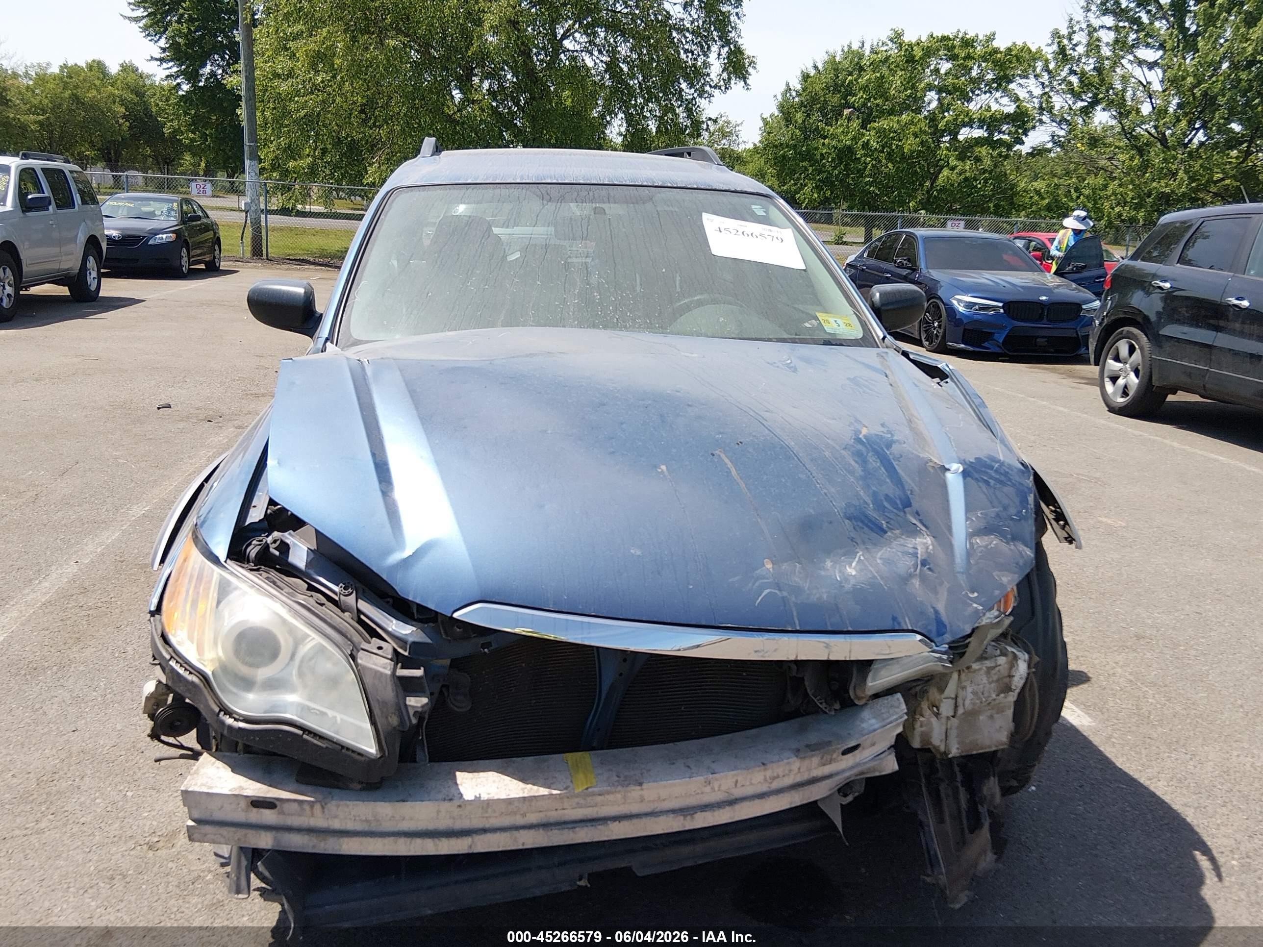 2008 Subaru Outback   Blue vin: 4S4BP60C387366504