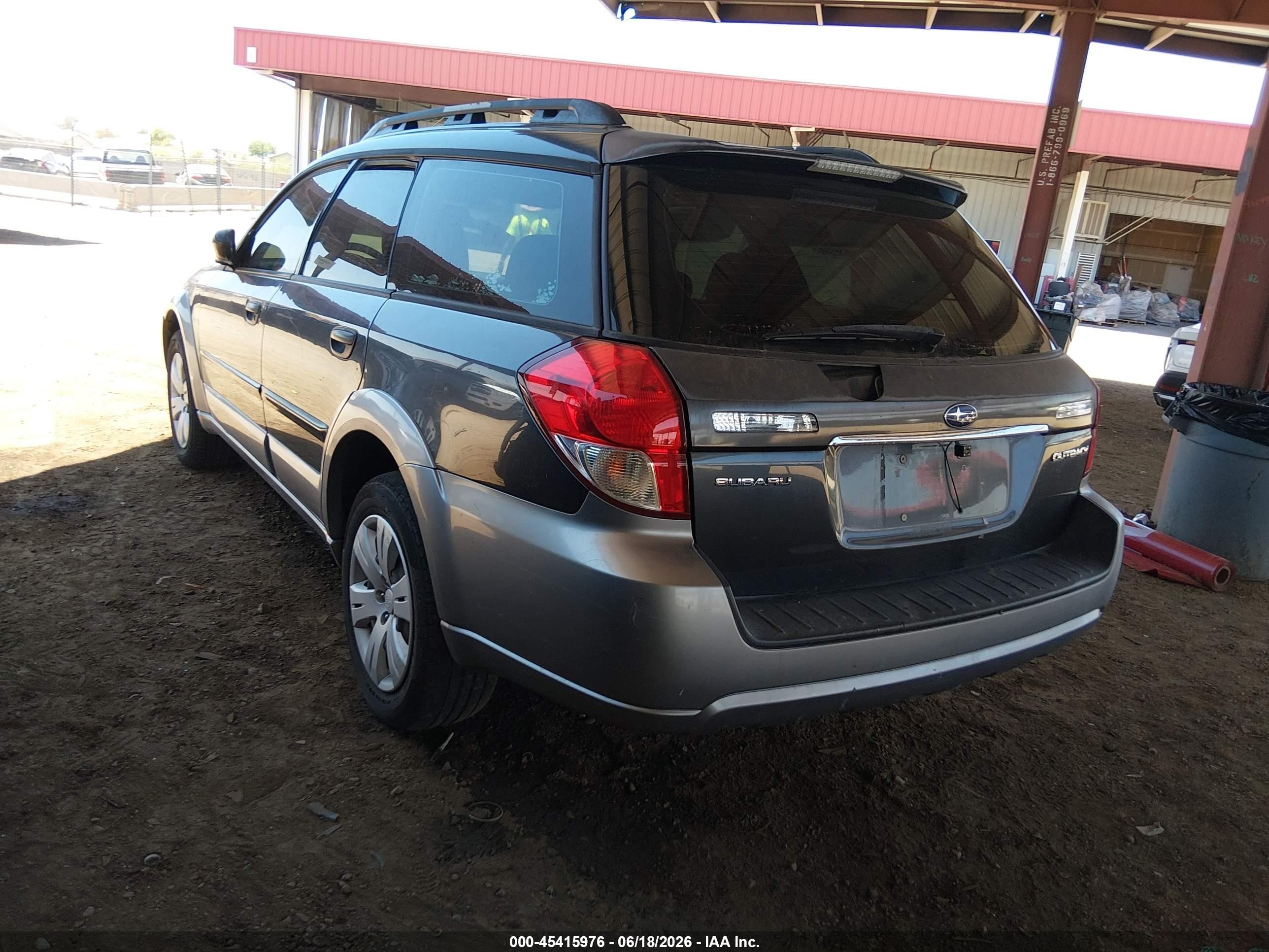 2009 Subaru Outback 2.5i Gray vin: 4S4BP60C397338087