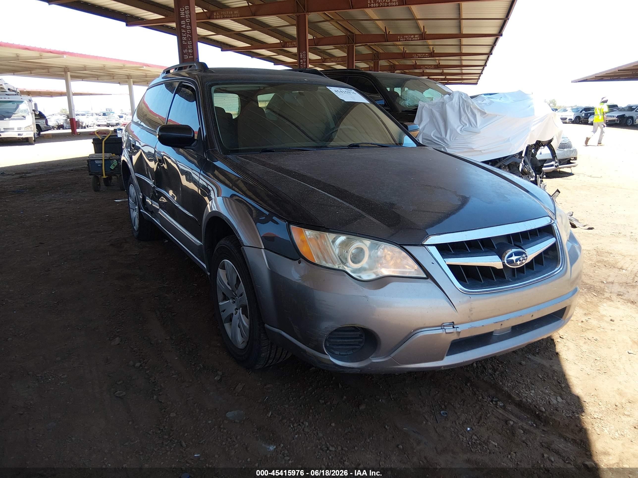 2009 Subaru Outback 2.5i Gray vin: 4S4BP60C397338087