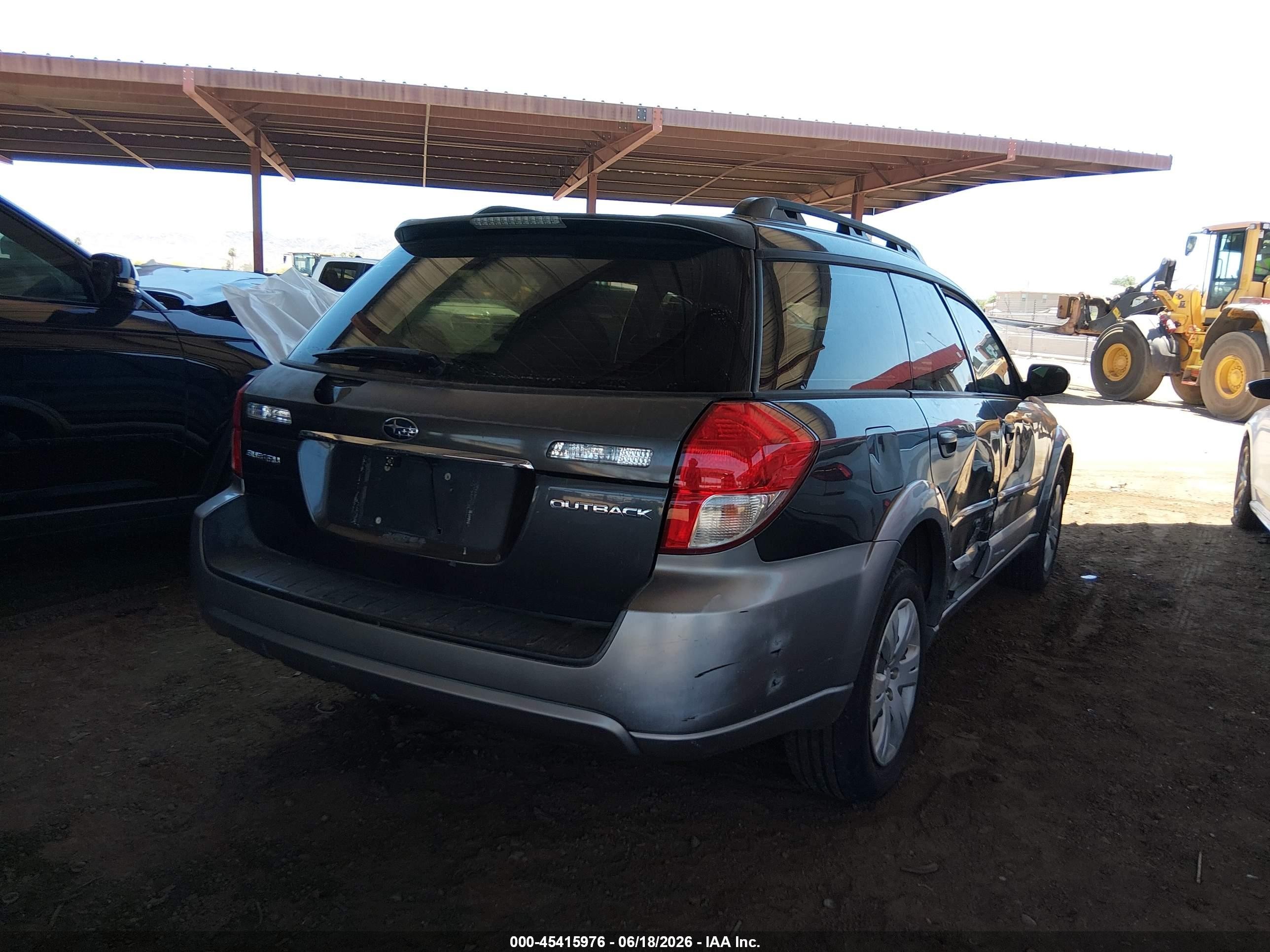 2009 Subaru Outback 2.5i Gray vin: 4S4BP60C397338087